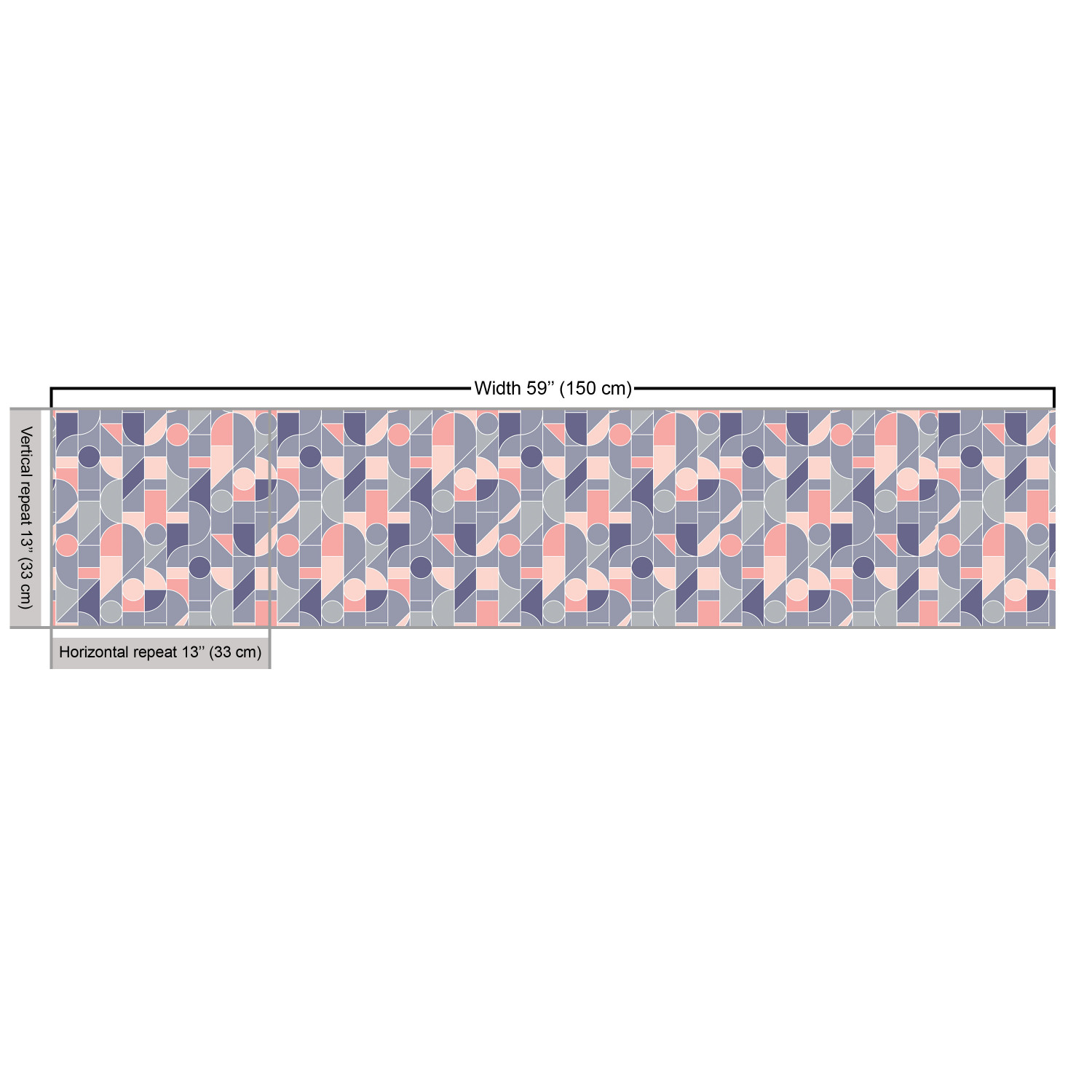 Ambesonne Geometric Scene Fabric by the Yard Decorative Upholstery Home Accents