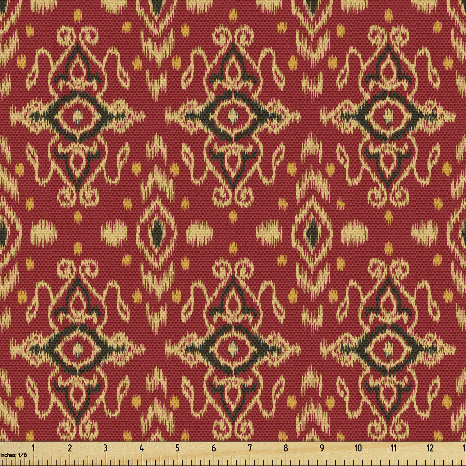 Ambesonne Traditional Fabric by the Yard Decorative Upholstery Home Accents