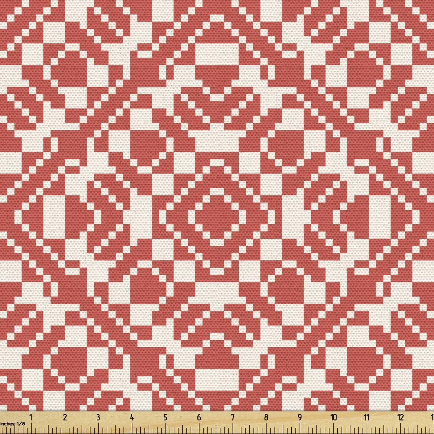 Ambesonne Geometric Scene Fabric by the Yard Decorative Upholstery Home Accents