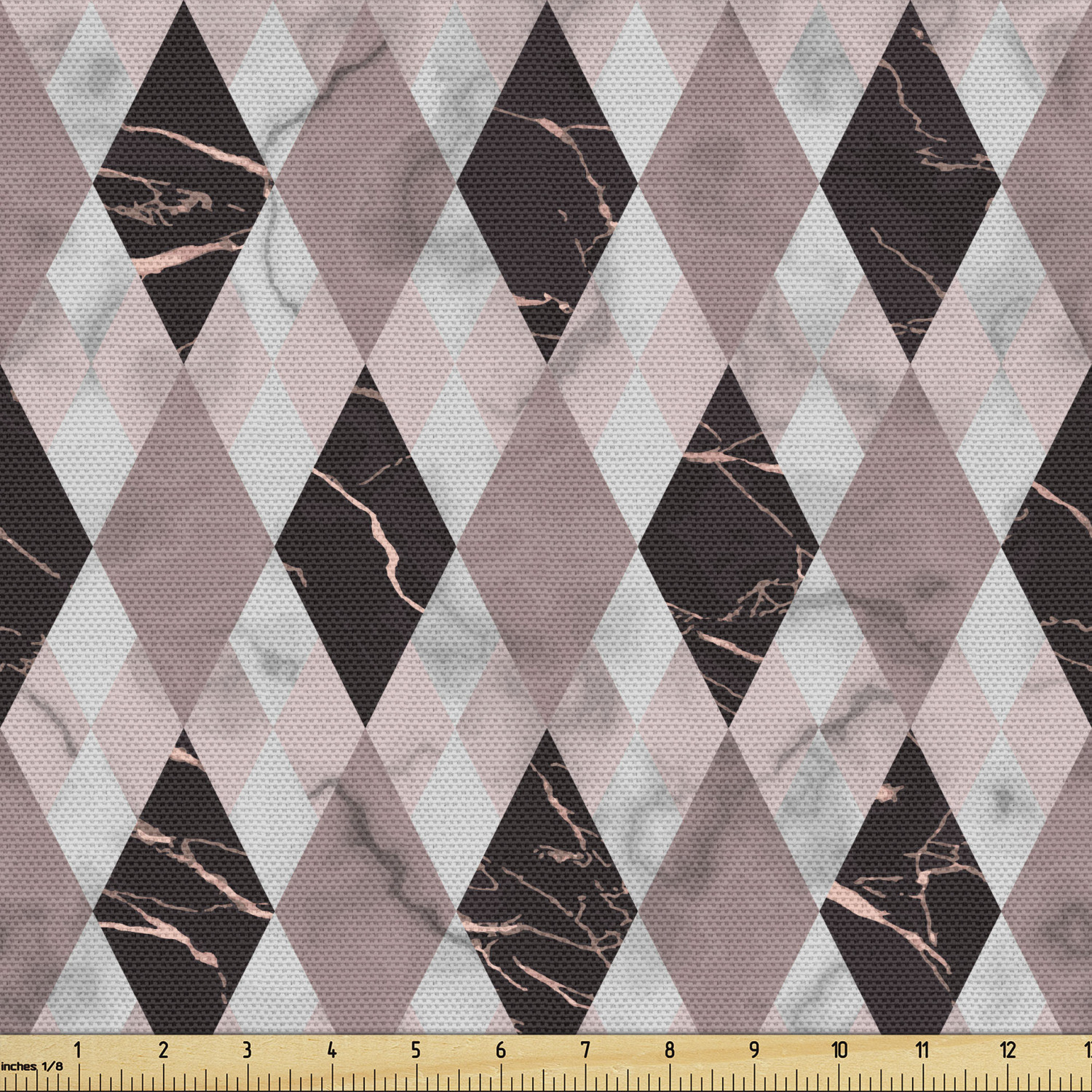 Ambesonne Geometric Scene Fabric by the Yard Decorative Upholstery Home Accents