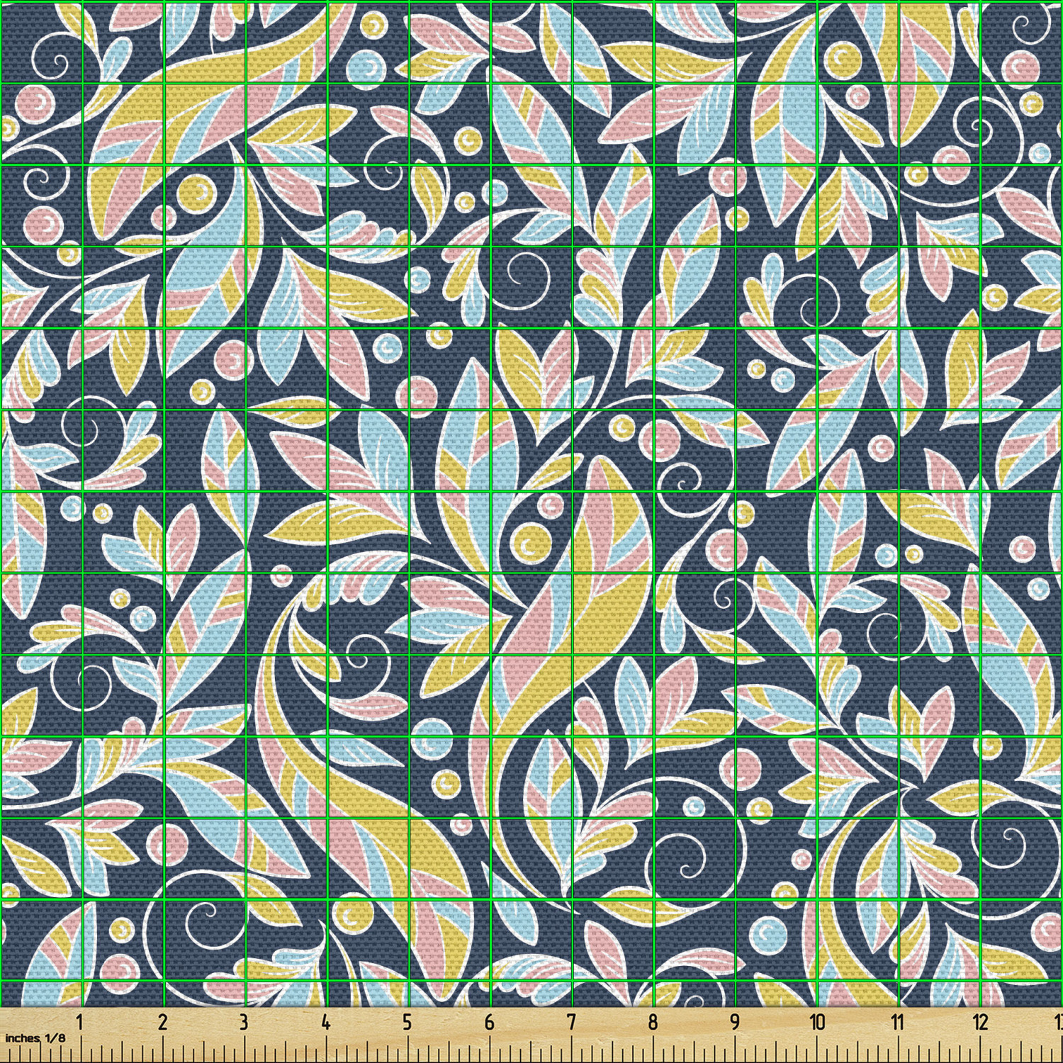 Ambesonne Botanical Design Fabric by the Yard Decorative Upholstery Home Accents - Picture 95 of 153
