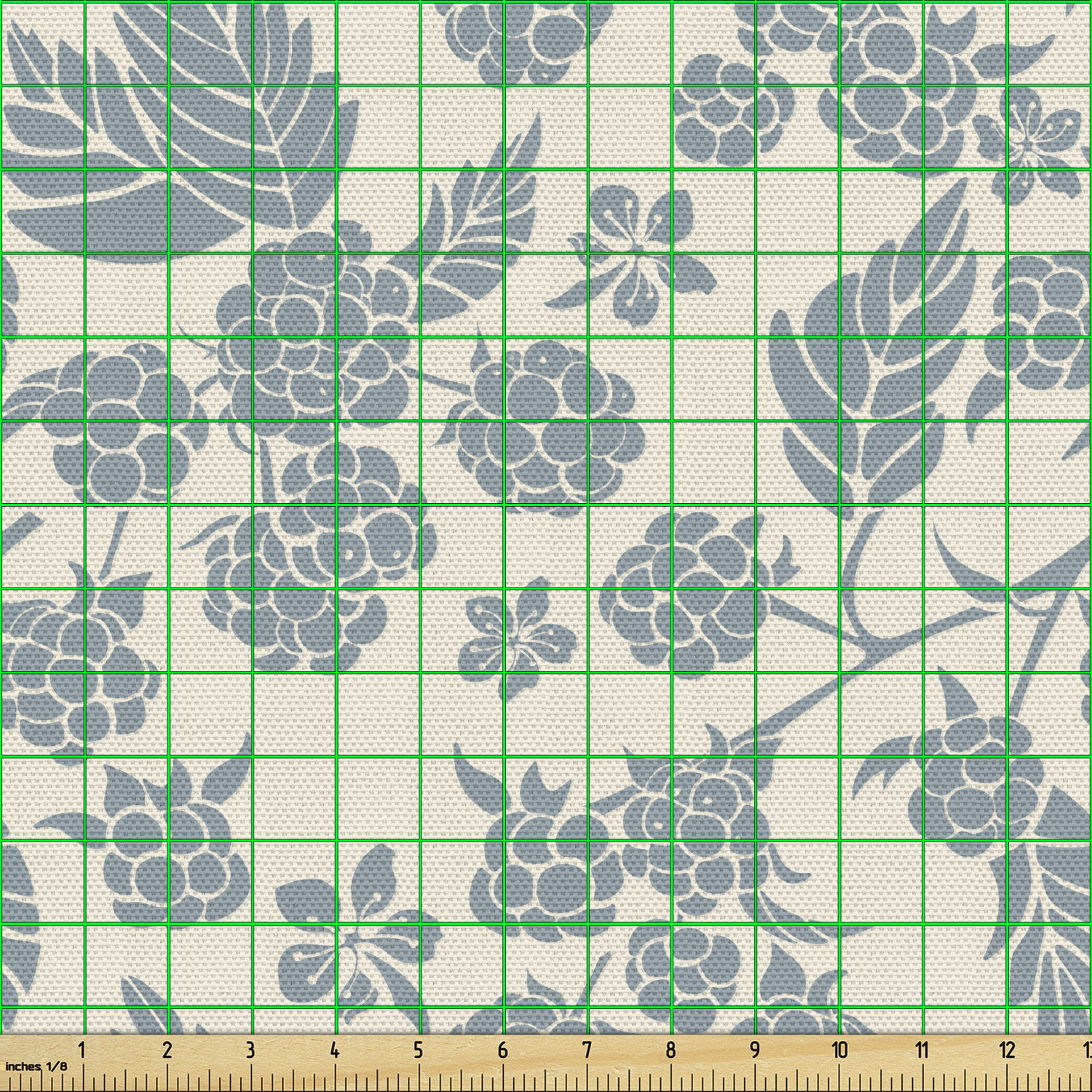 Ambesonne Botanical Design Fabric by the Yard Decorative Upholstery Home Accents - Picture 11 of 153