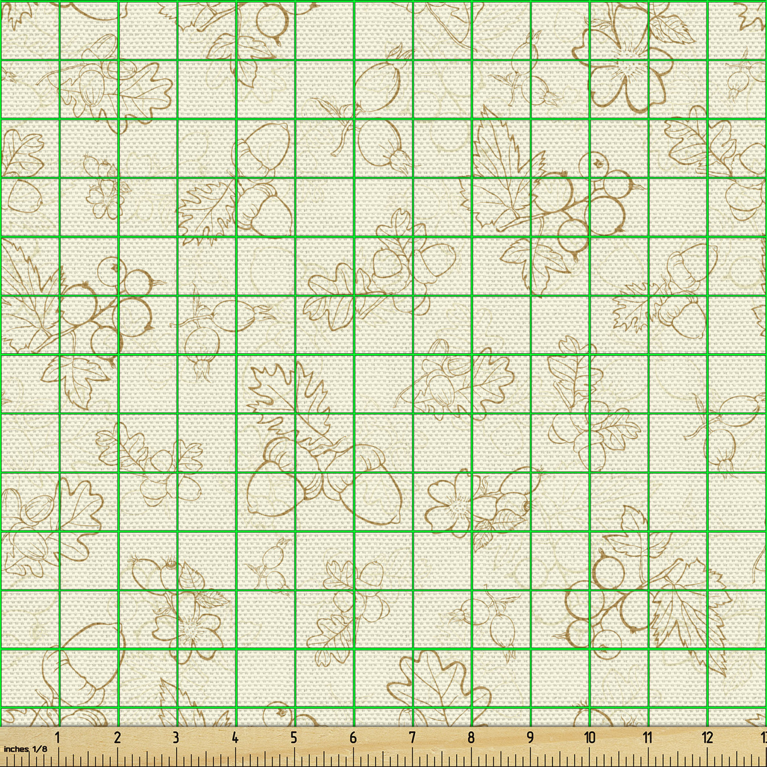 Ambesonne Botanical Design Fabric by the Yard Decorative Upholstery Home Accents - Picture 63 of 153