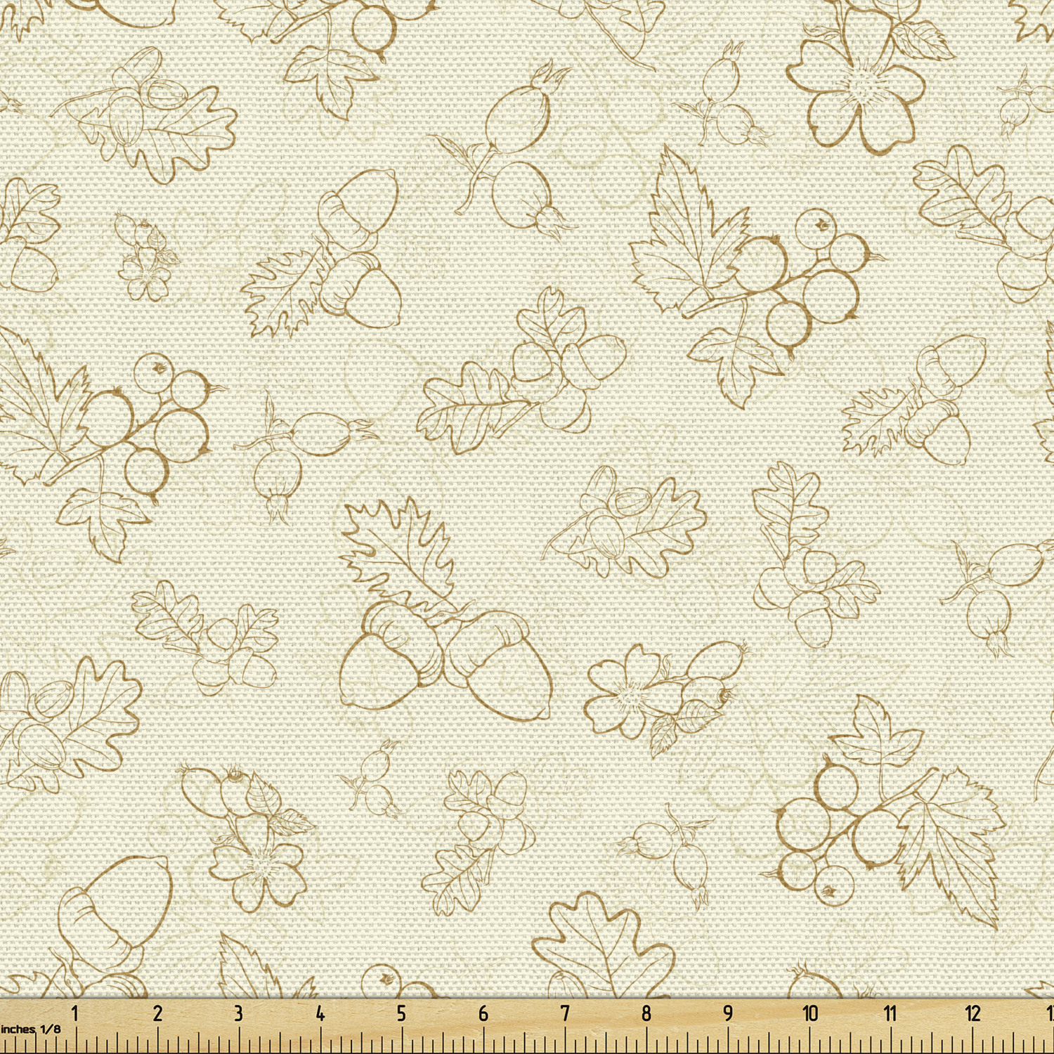 Ambesonne Botanical Design Fabric by the Yard Decorative Upholstery Home Accents - Picture 62 of 153