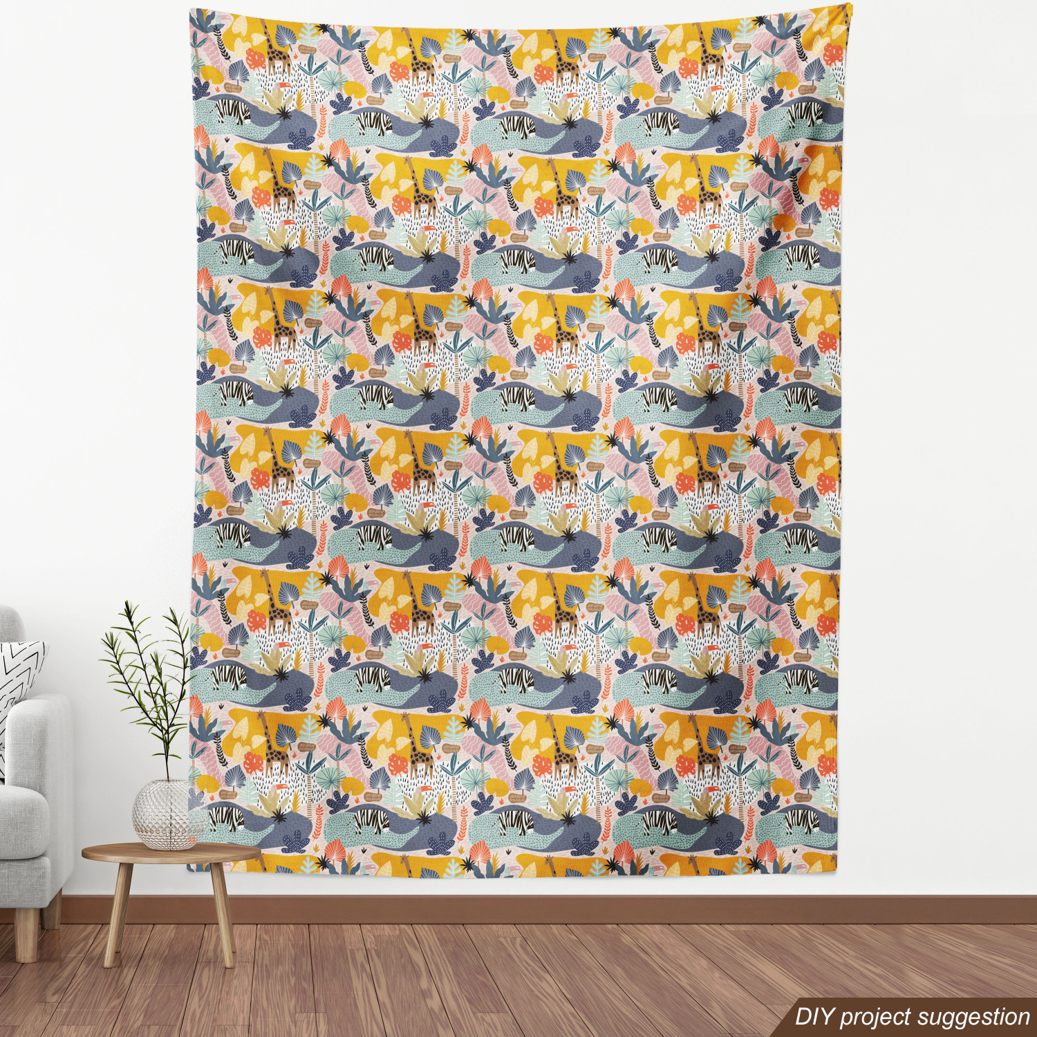 Fabric by The Yard Upholstery Fabric for Home Decorative by Ambesonne - Picture 92 of 152