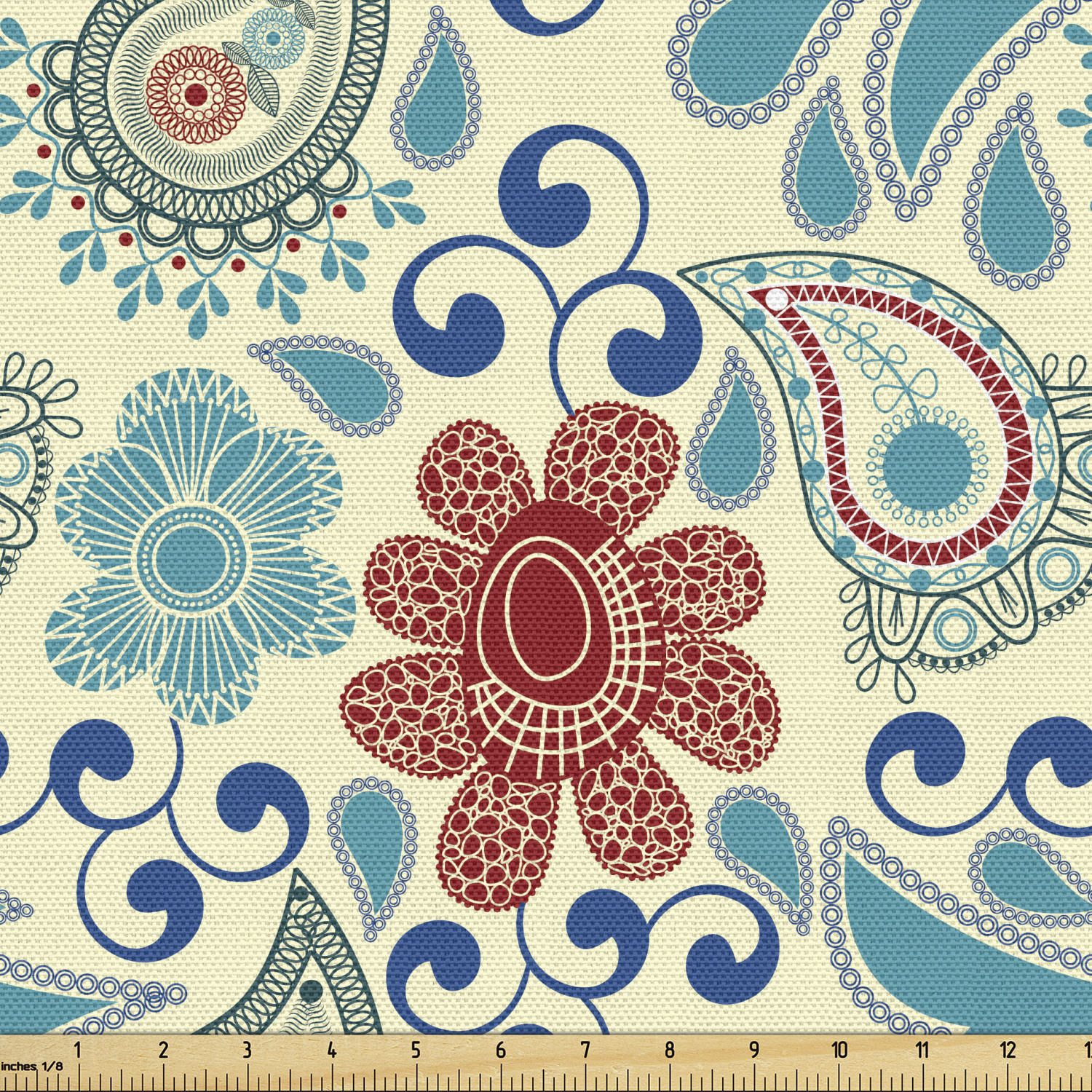 Fabric by The Yard Upholstery Fabric for Home Decorative by Ambesonne - Picture 81 of 152