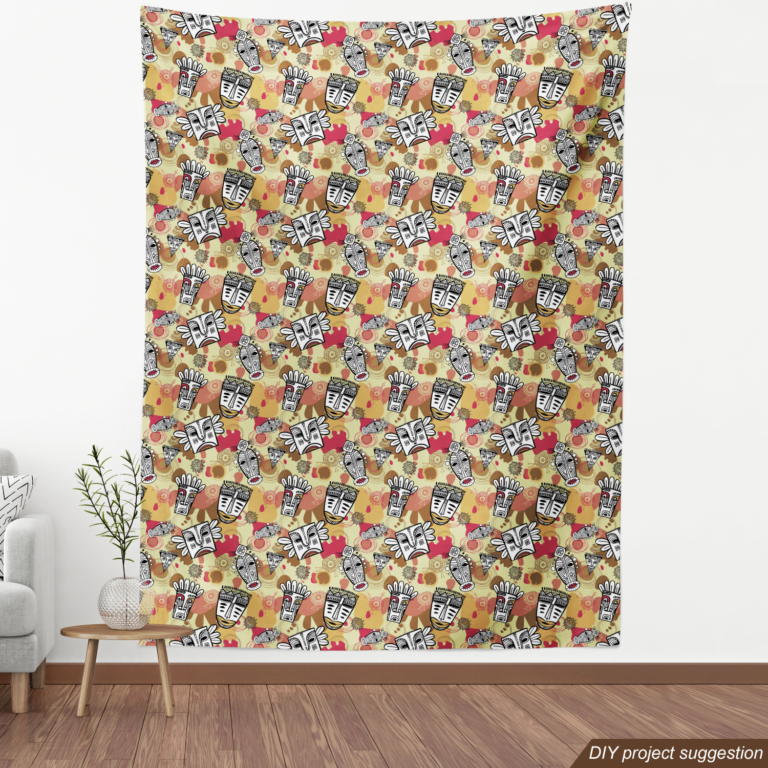 Ambesonne Tribal Fabric by the Yard Decorative Upholstery Home Accents - Picture 8 of 164