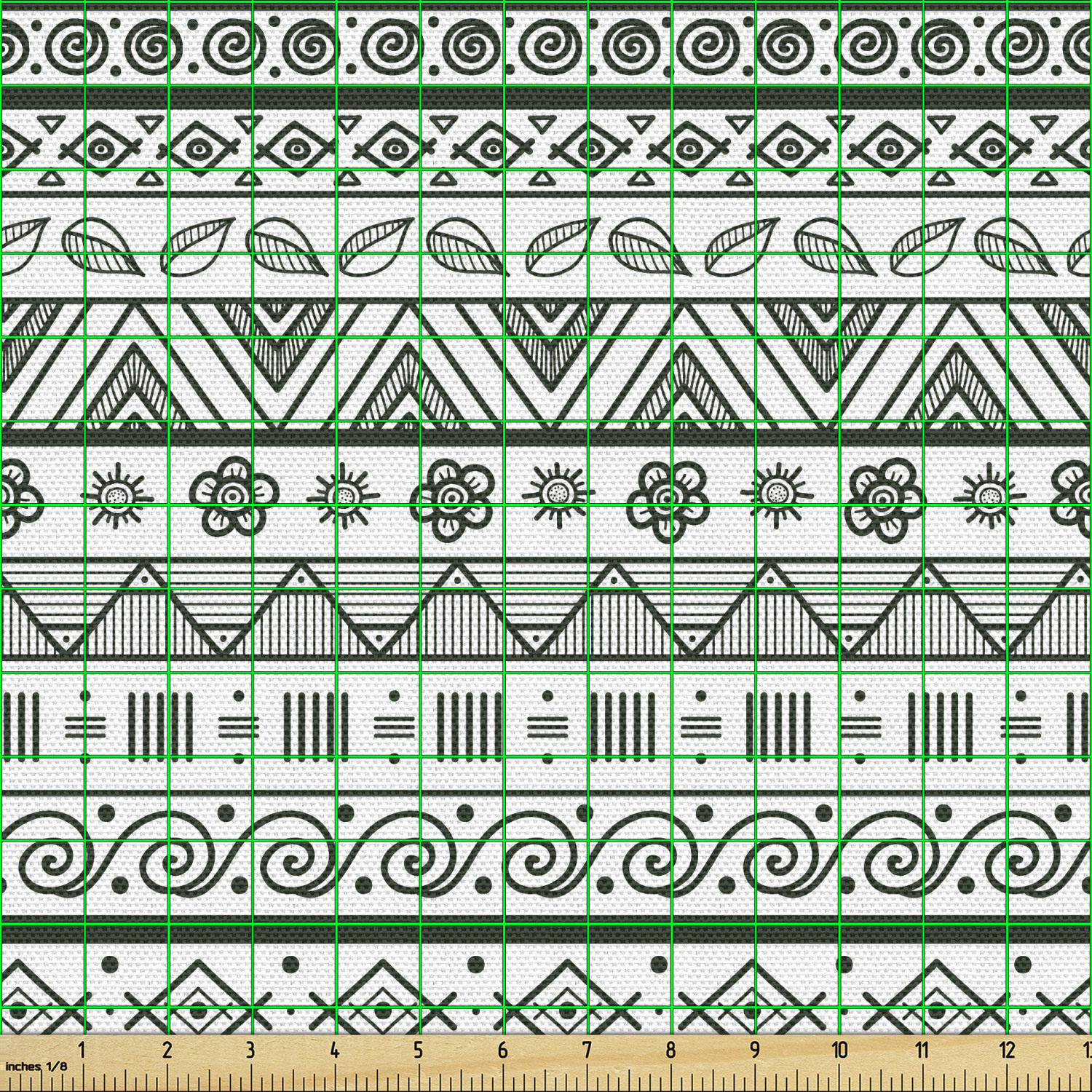 Ambesonne Tribal Fabric by the Yard Decorative Upholstery Home Accents - Picture 42 of 164