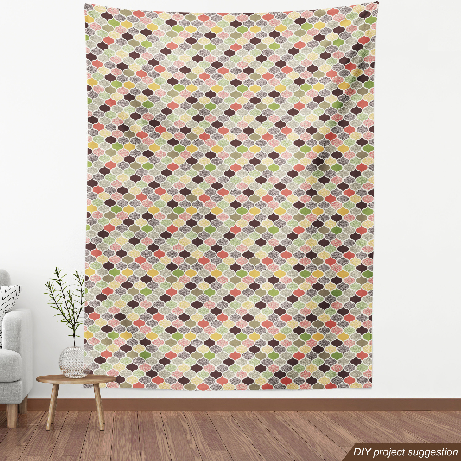 Ambesonne Modern Fabric by the Yard Decorative Upholstery Home Accents - Picture 80 of 164