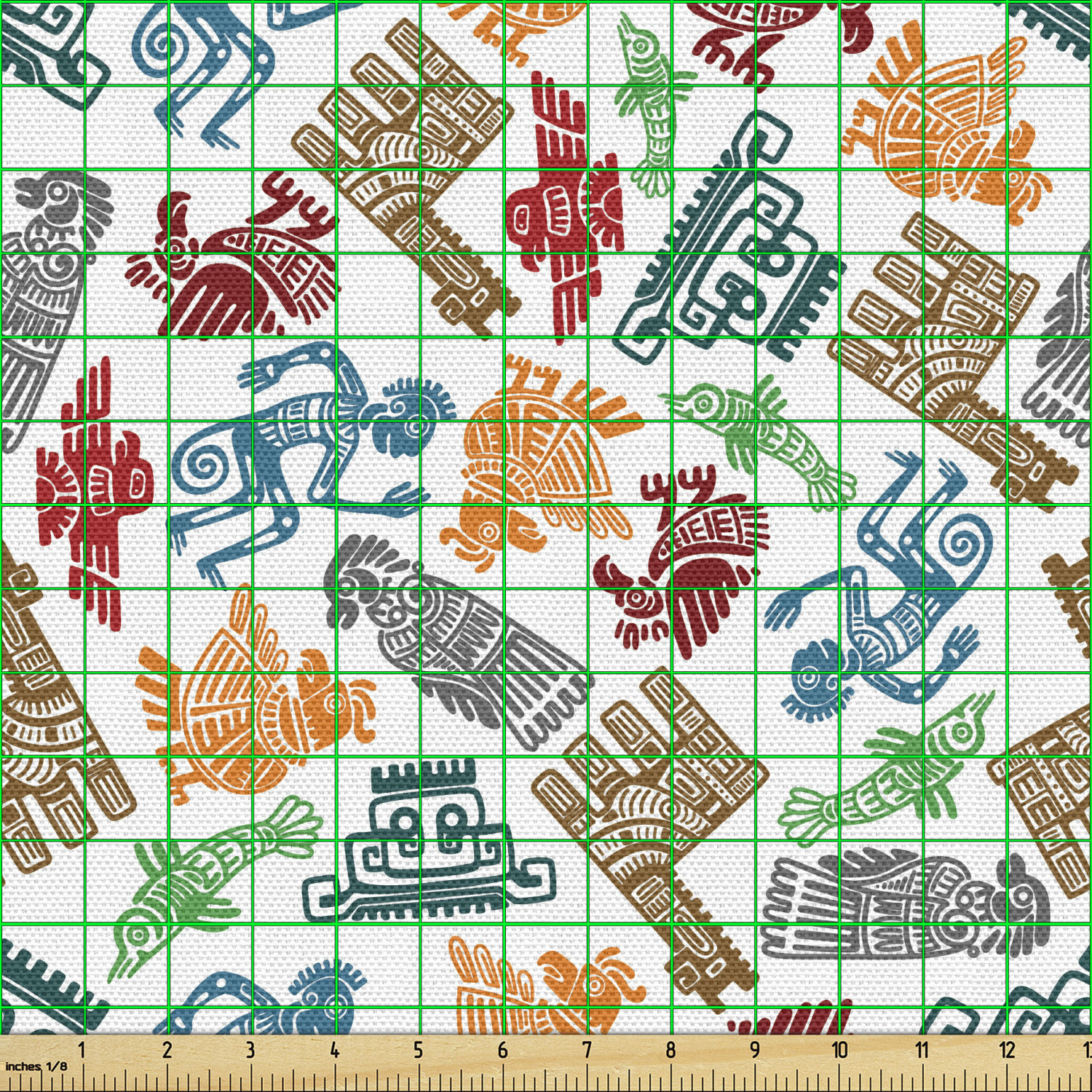 Ambesonne Tribal Fabric by the Yard Decorative Upholstery Home Accents - Picture 102 of 164