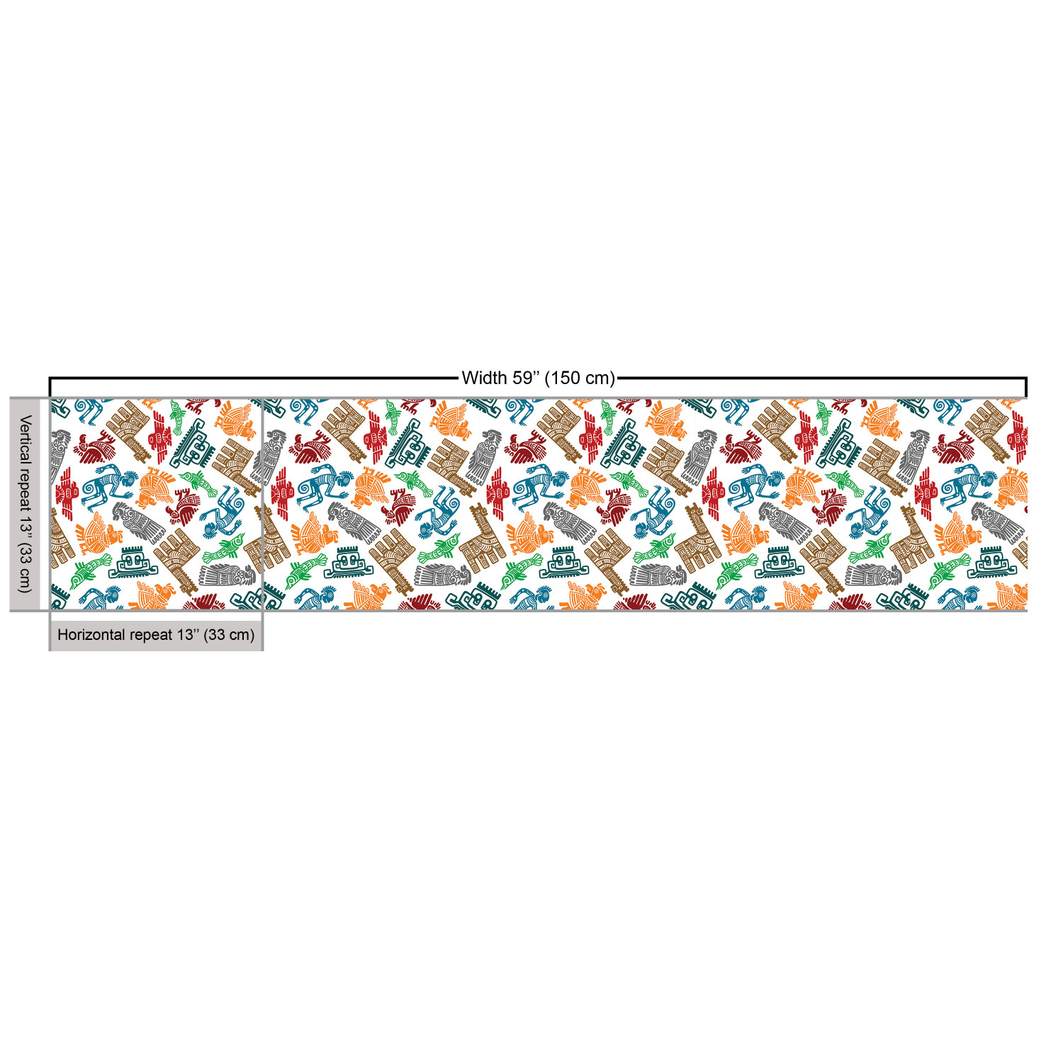 Ambesonne Tribal Fabric by the Yard Decorative Upholstery Home Accents - Picture 103 of 164