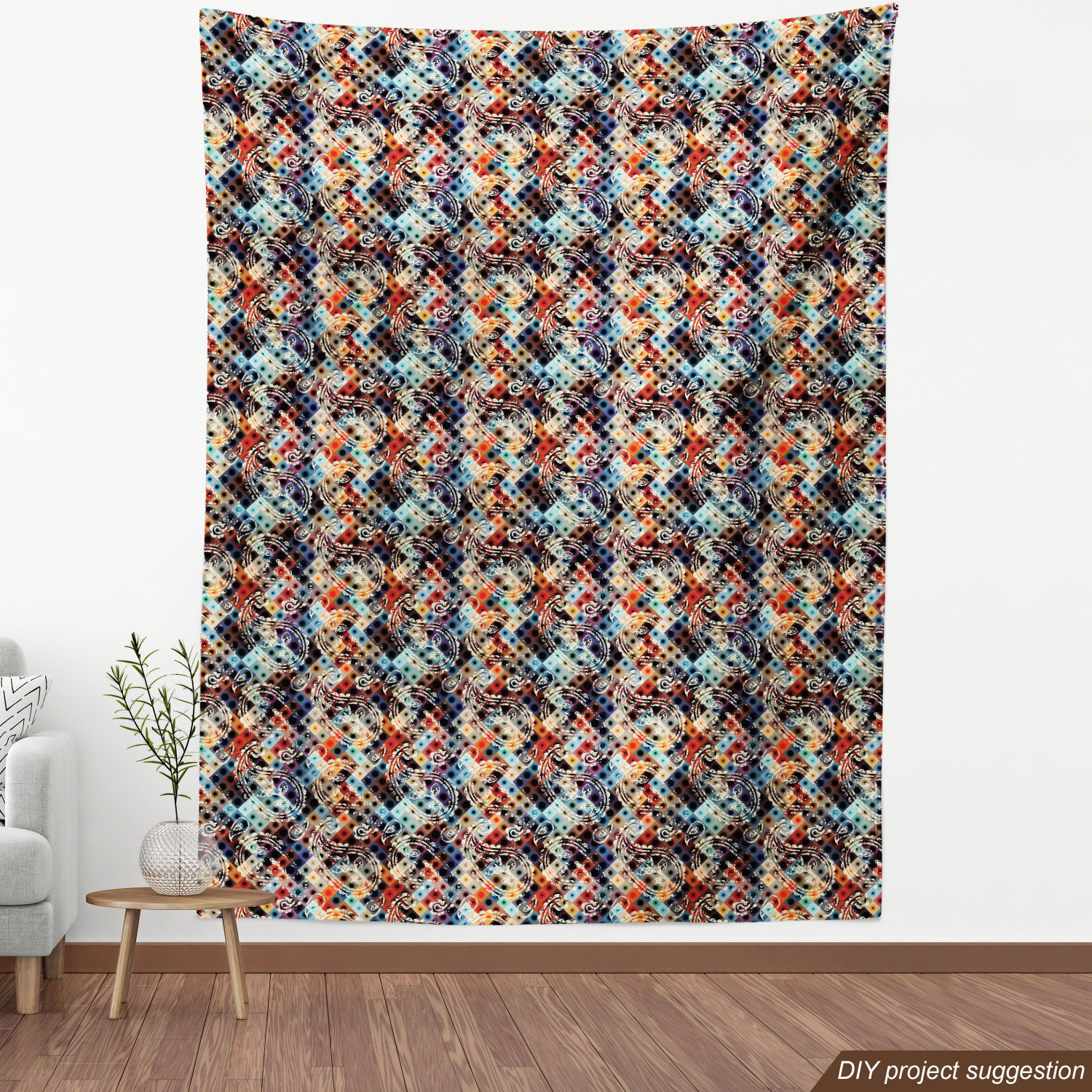 Ambesonne Modern Fabric by the Yard Decorative Upholstery Home Accents - Picture 84 of 164