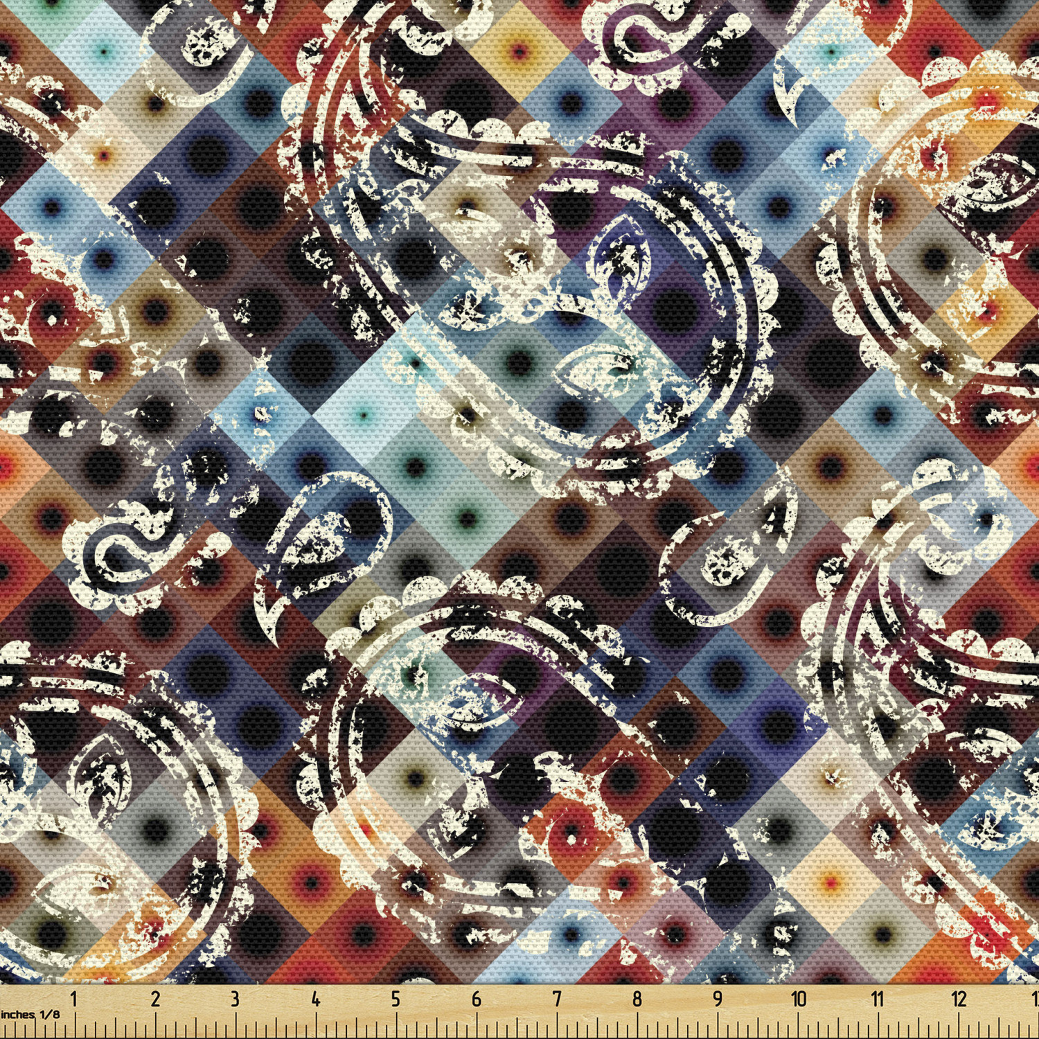 Ambesonne Modern Fabric by the Yard Decorative Upholstery Home Accents - Picture 81 of 164