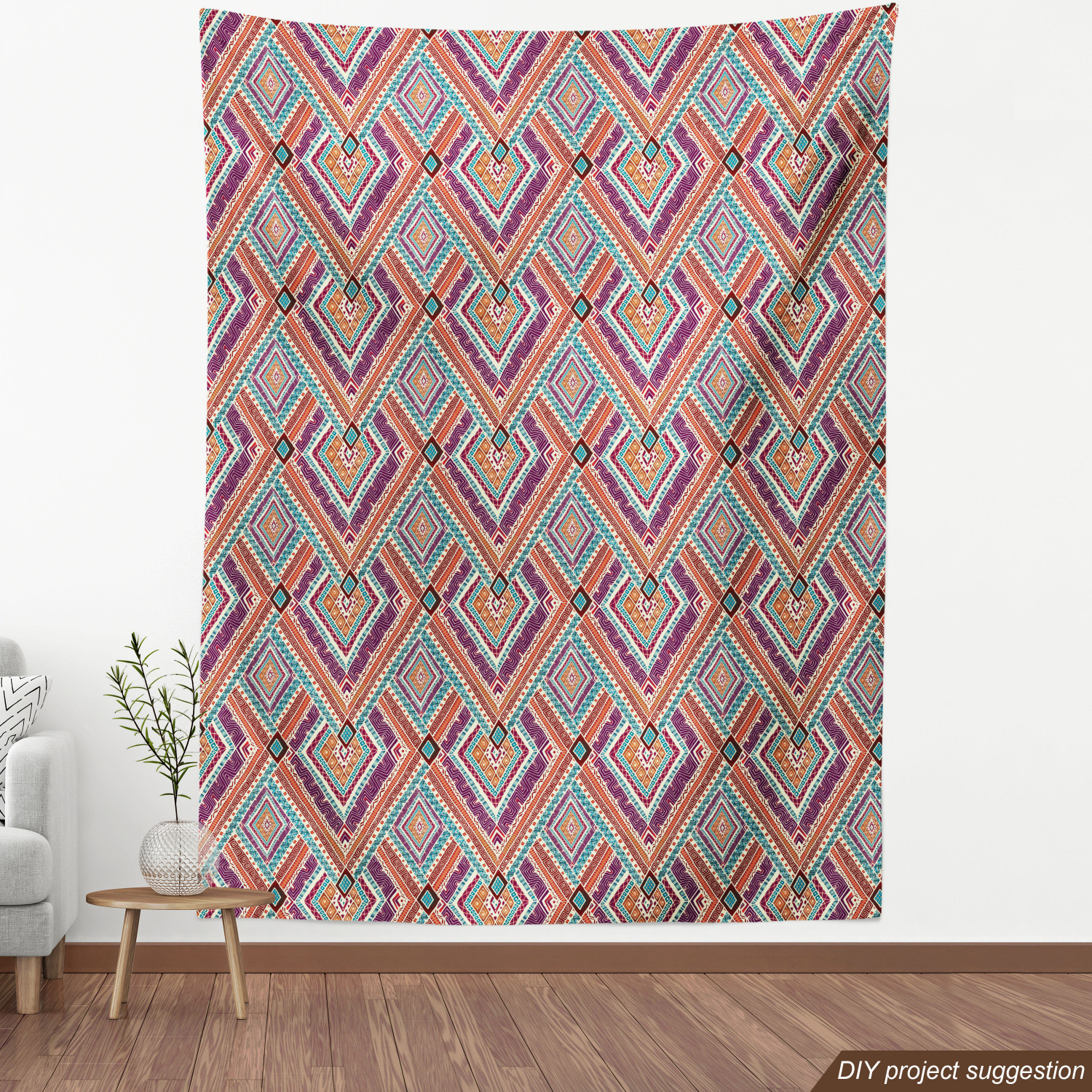 Ambesonne Tribal Fabric by the Yard Decorative Upholstery Home Accents - Picture 68 of 164