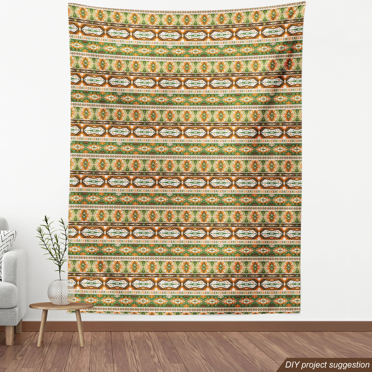 Ambesonne Tribal Fabric by the Yard Decorative Upholstery Home Accents - Picture 36 of 164