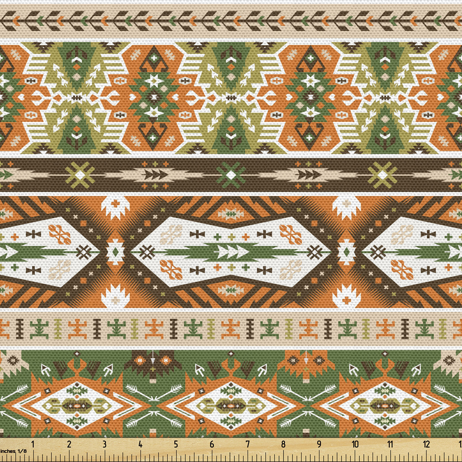 Ambesonne Tribal Fabric by the Yard Decorative Upholstery Home Accents - Picture 33 of 164