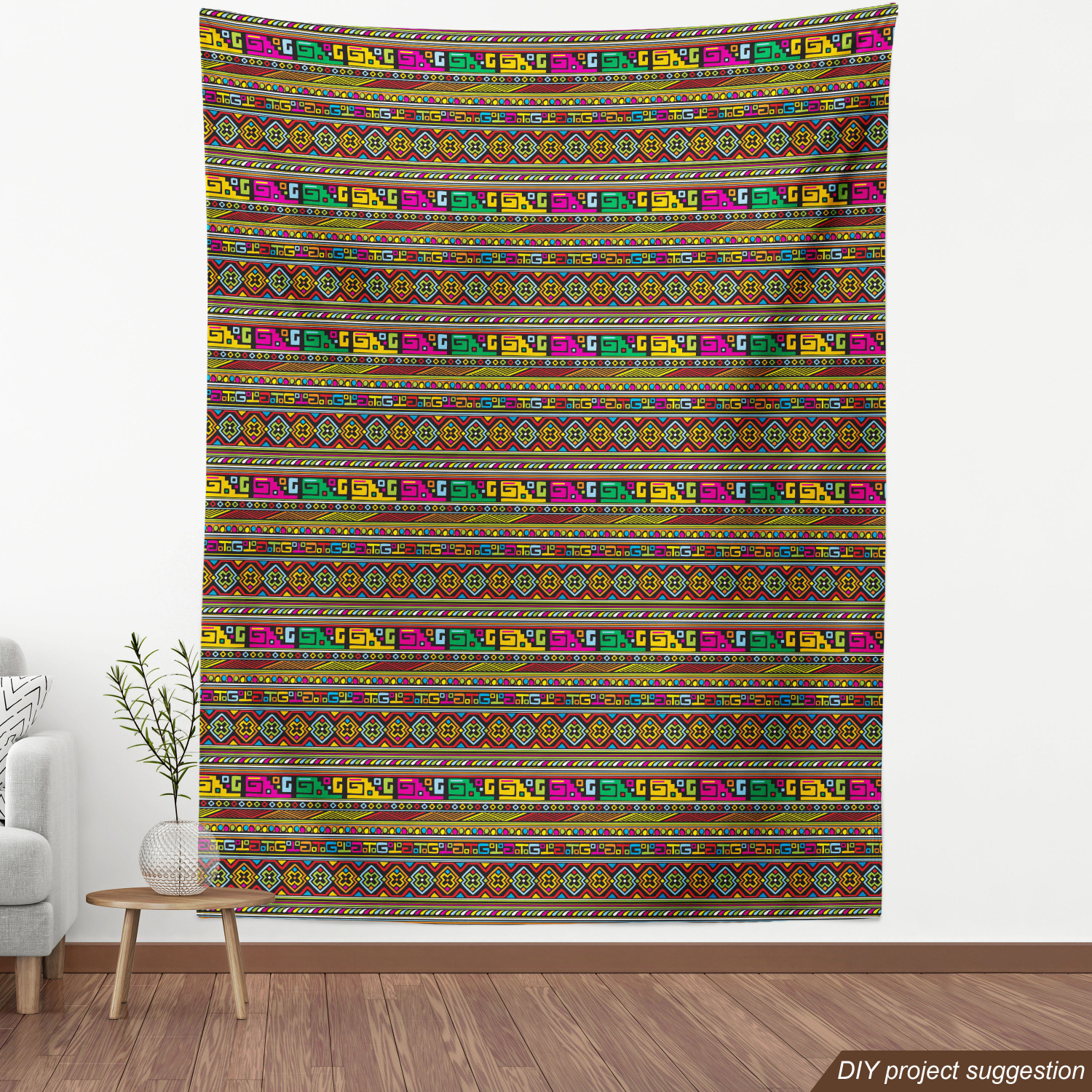 Ambesonne Tribal Fabric by the Yard Decorative Upholstery Home Accents - Picture 64 of 164