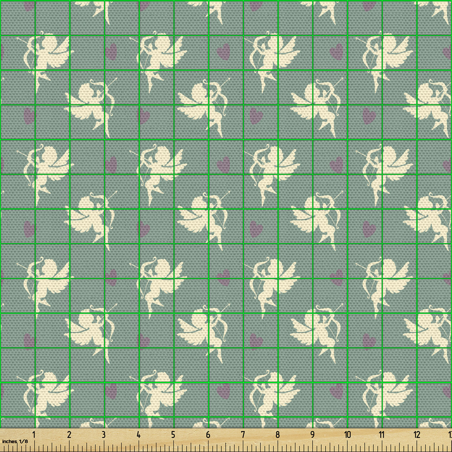 Acentos para el hogar tapicería decorativa de tela verde Ambesonne - Imagen 74 de 164