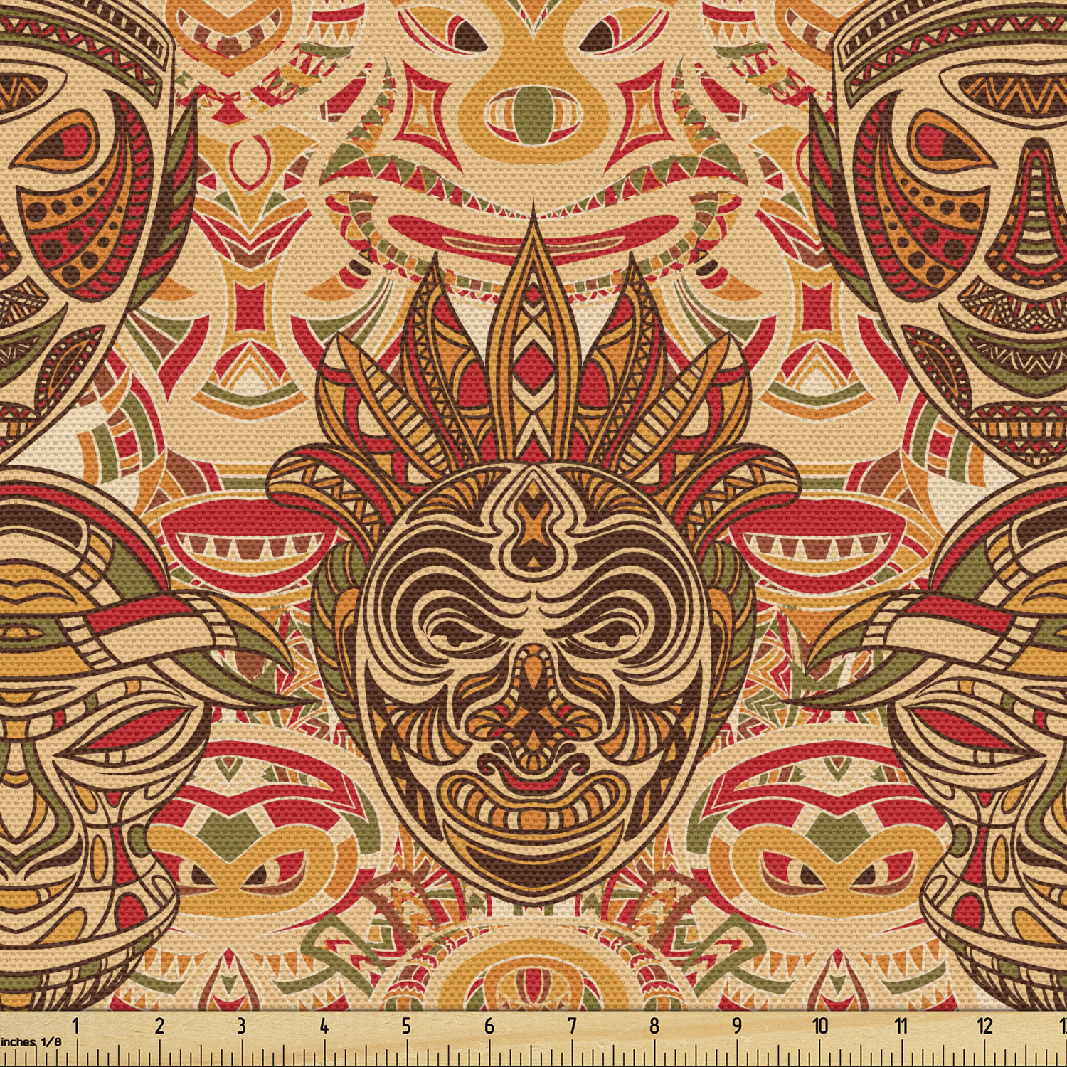 Ambesonne Tribal Fabric by the Yard Decorative Upholstery Home Accents - Picture 97 of 164