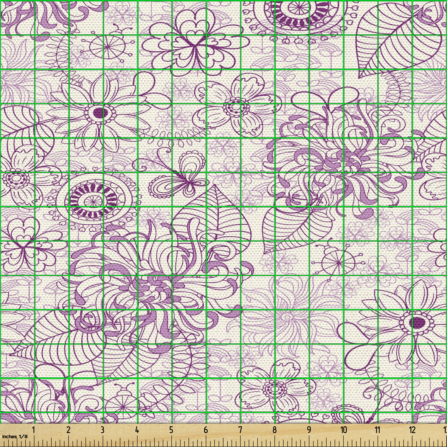 Ambesonne Floral Spring Fabric by the Yard Decorative Upholstery Home Accents - Picture 98 of 164