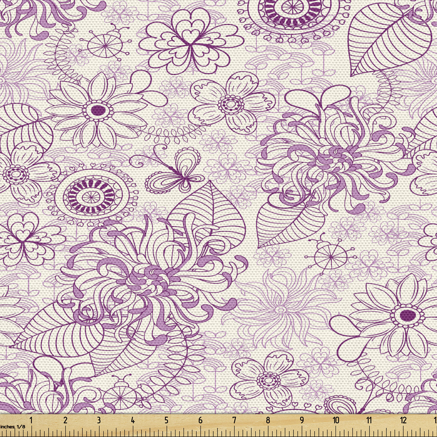 Ambesonne Floral Spring Fabric by the Yard Decorative Upholstery Home Accents - Picture 97 of 164