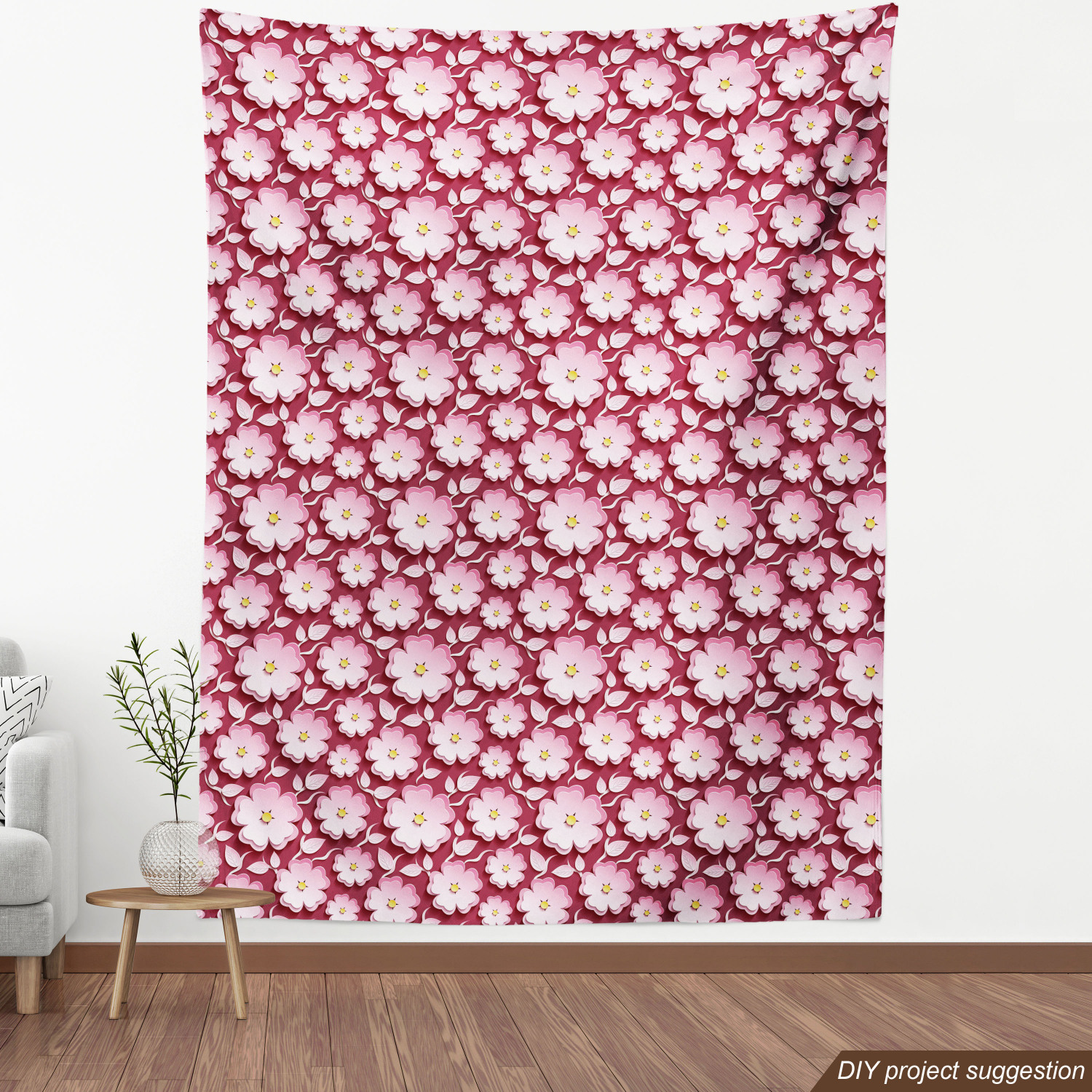 Ambesonne Floral Spring Fabric by the Yard Decorative Upholstery Home Accents - Picture 84 of 164