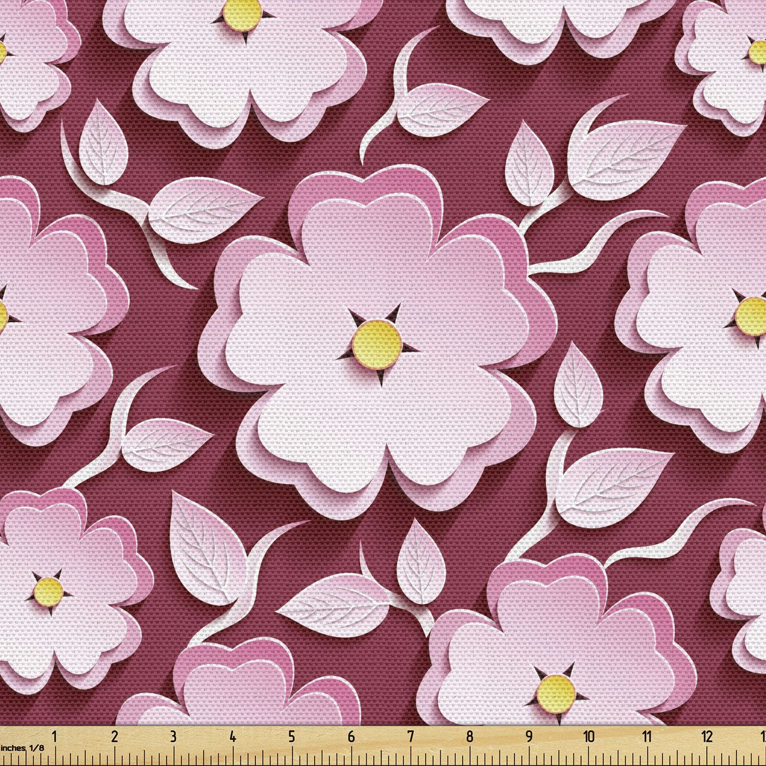 Ambesonne Floral Spring Fabric by the Yard Decorative Upholstery Home Accents - Picture 81 of 164