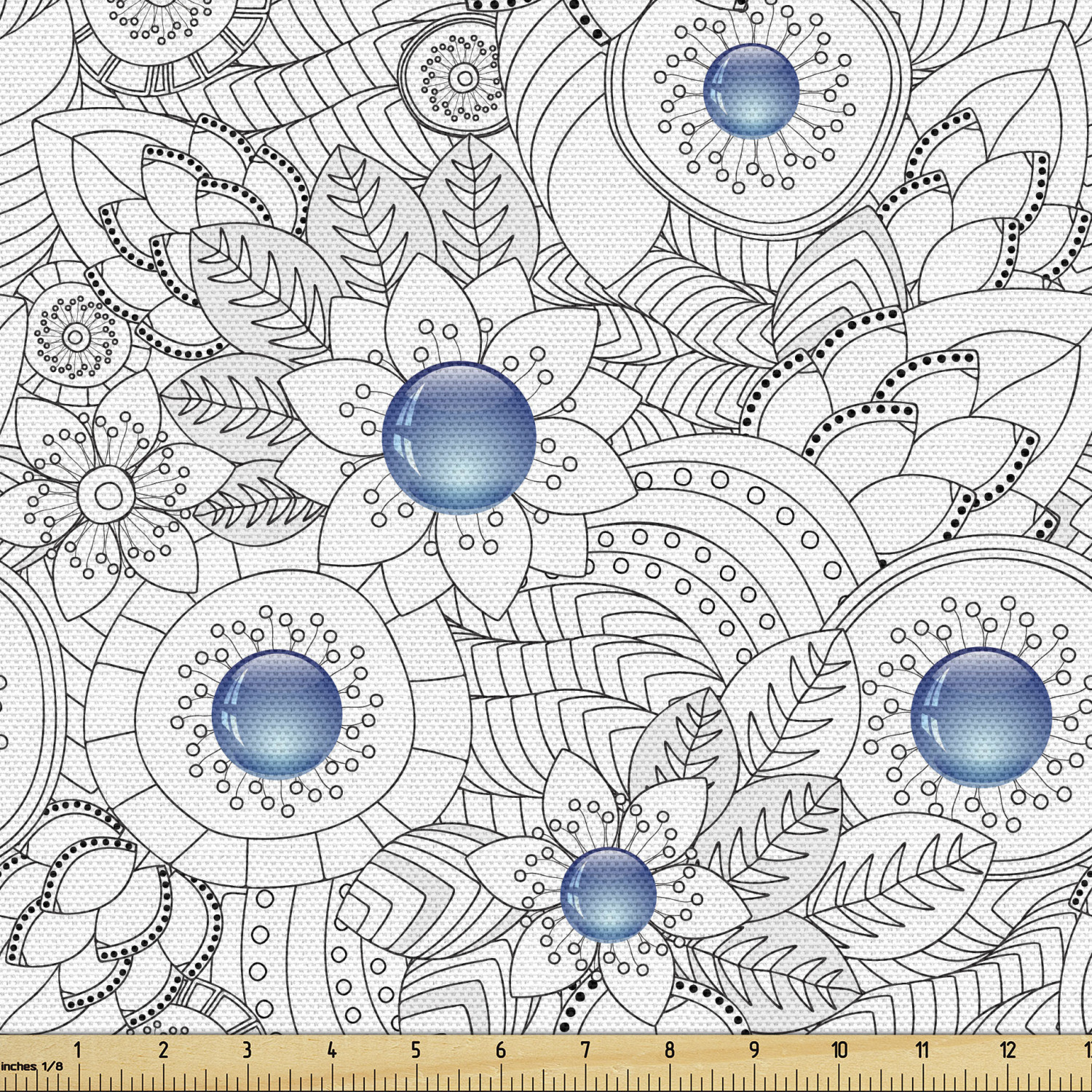Ambesonne Floral Spring Fabric by the Yard Decorative Upholstery Home Accents - Picture 49 of 164