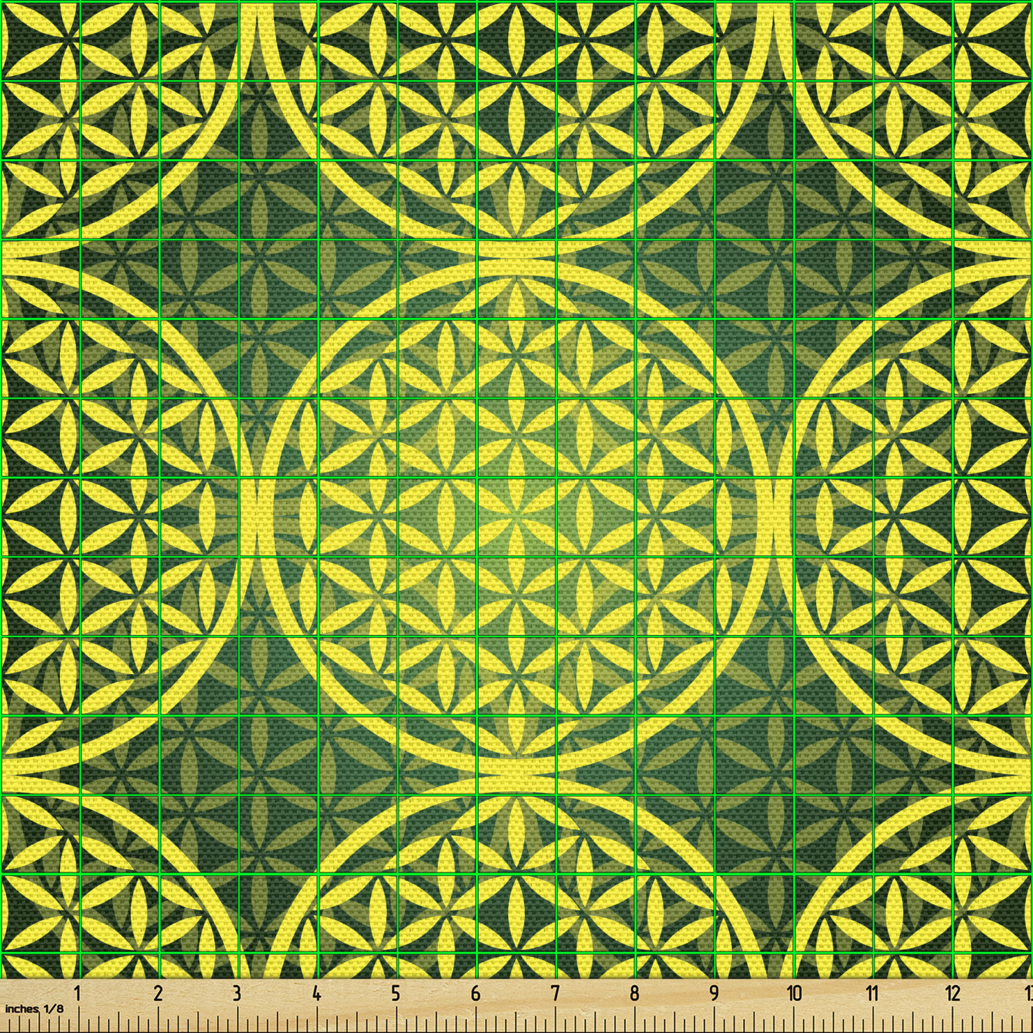 Ambesonne Modern Fabric by the Yard Decorative Upholstery Home Accents - Picture 154 of 164
