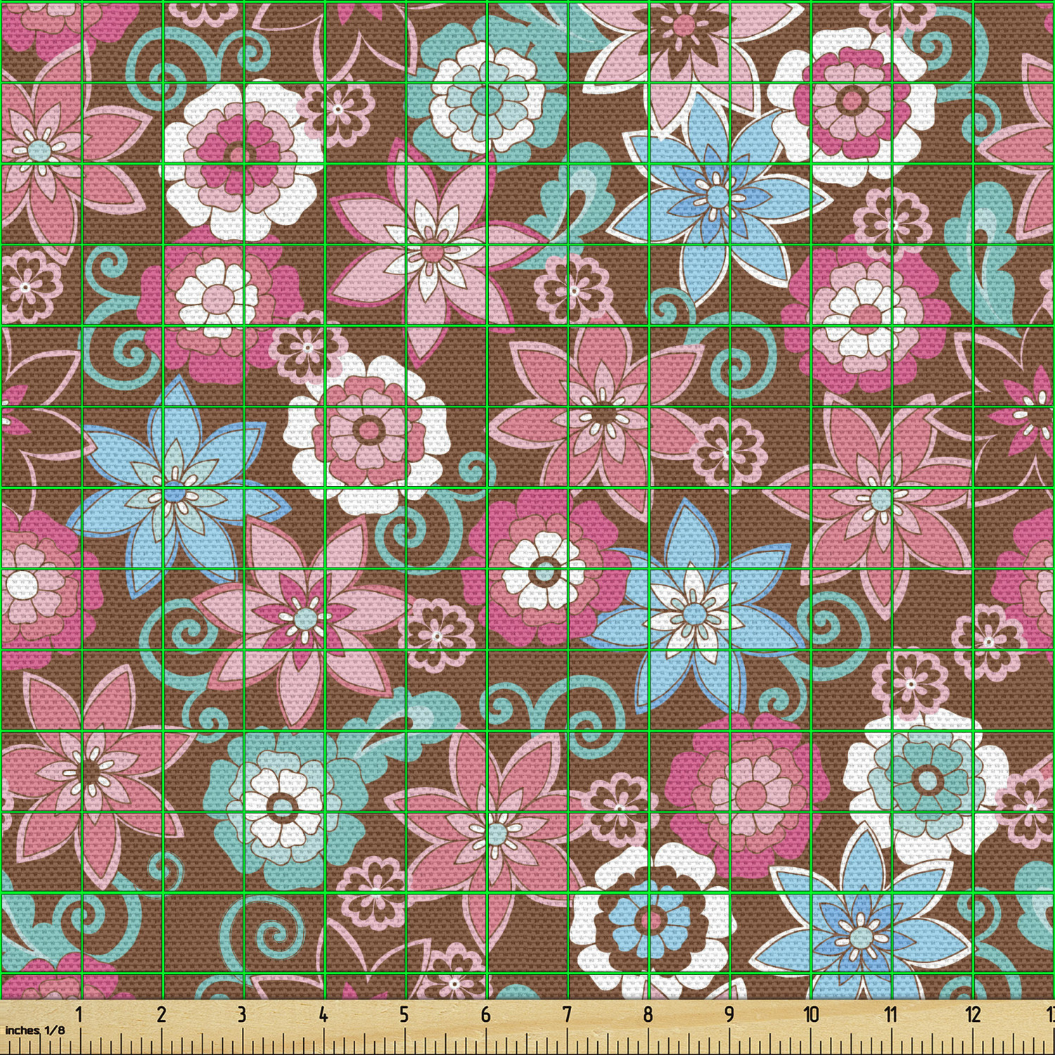 Ambesonne Floral Spring Fabric by the Yard Decorative Upholstery Home Accents - Picture 38 of 164