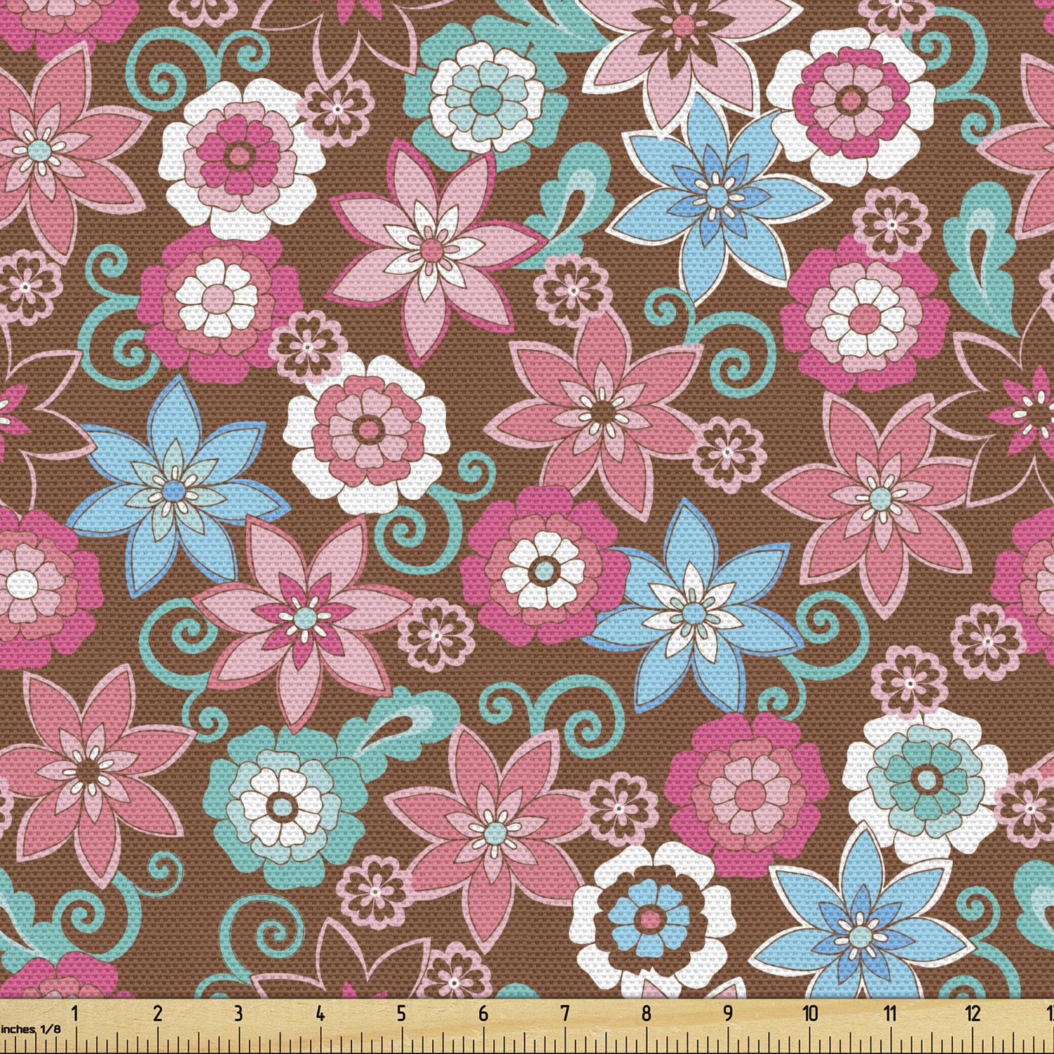 Ambesonne Floral Spring Fabric by the Yard Decorative Upholstery Home Accents - Picture 37 of 164