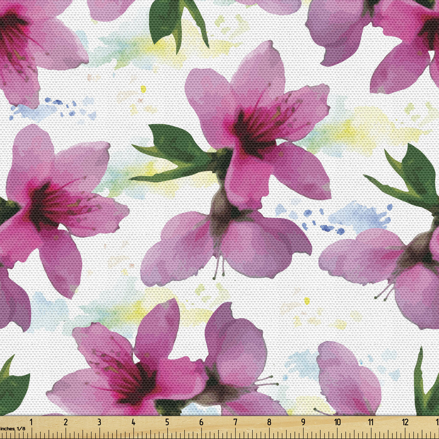 Ambesonne Floral Spring Fabric by the Yard Decorative Upholstery Home Accents - Picture 85 of 164