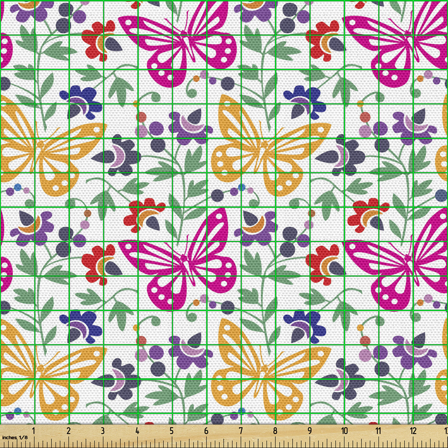 Ambesonne Spring Fabric by the Yard Decorative Upholstery Home Accents - Picture 150 of 164