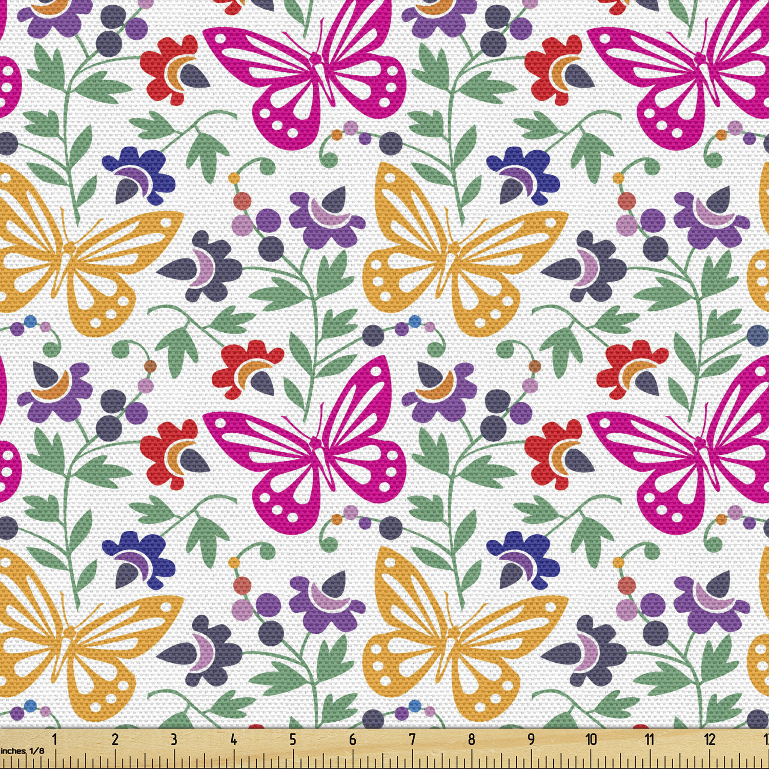 Ambesonne Spring Fabric by the Yard Decorative Upholstery Home Accents - Picture 149 of 164
