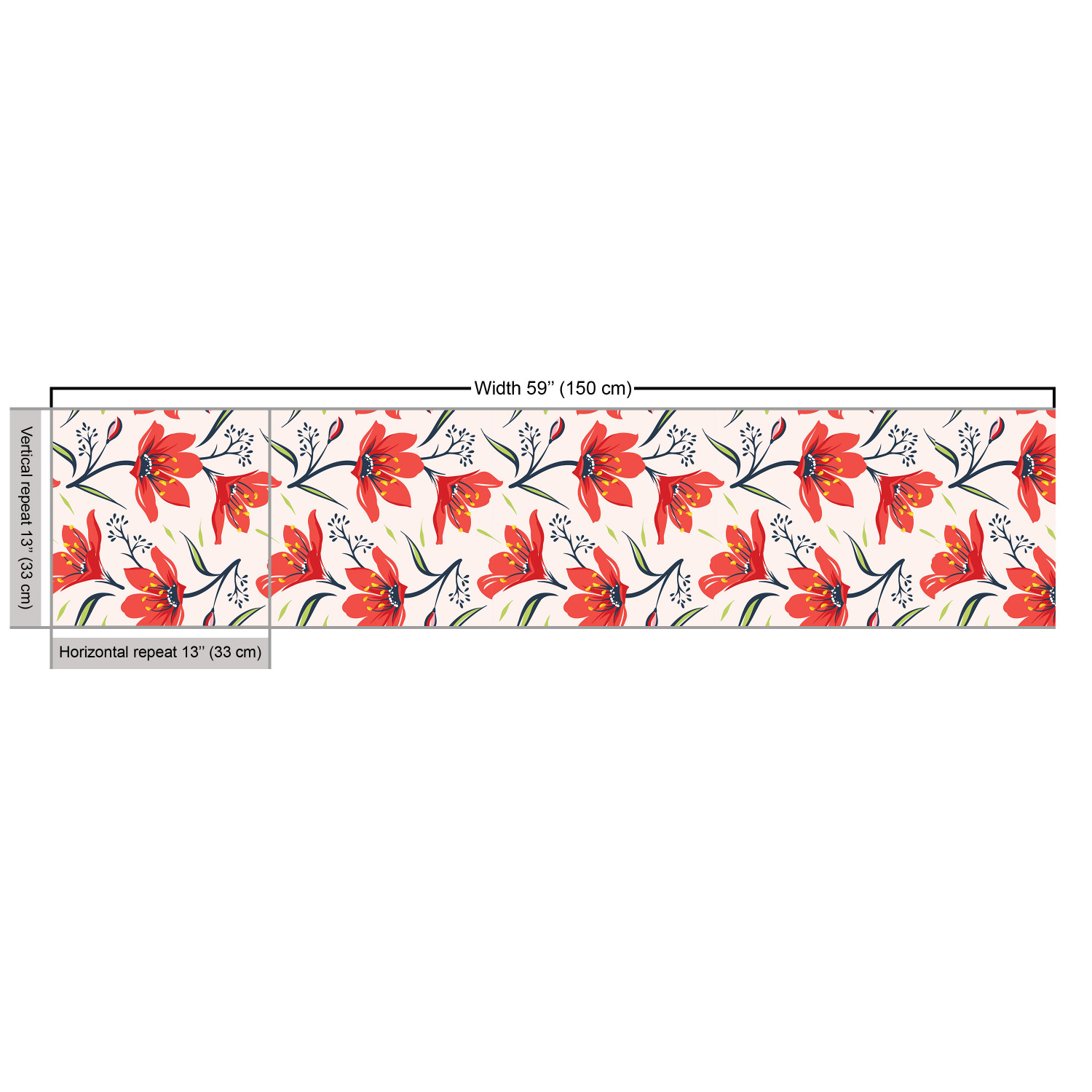 Ambesonne Floral Spring Fabric by the Yard Decorative Upholstery Home Accents - Picture 163 of 164