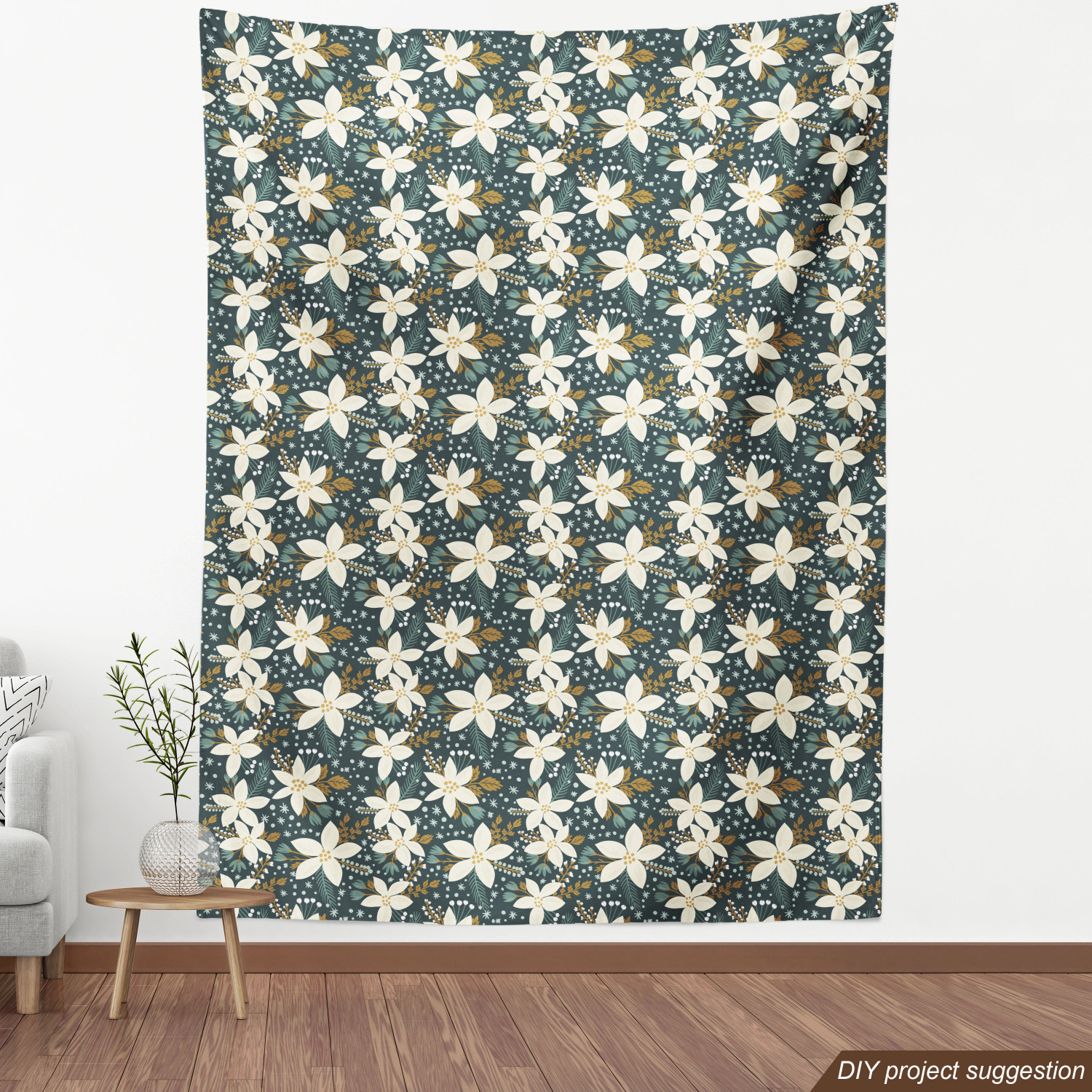 Ambesonne Floral Spring Fabric by the Yard Decorative Upholstery Home Accents - Picture 92 of 164