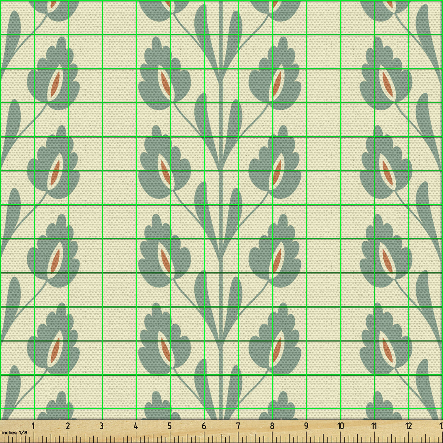 Ambesonne Floral Spring Fabric by the Yard Decorative Upholstery Home Accents - Picture 54 of 164