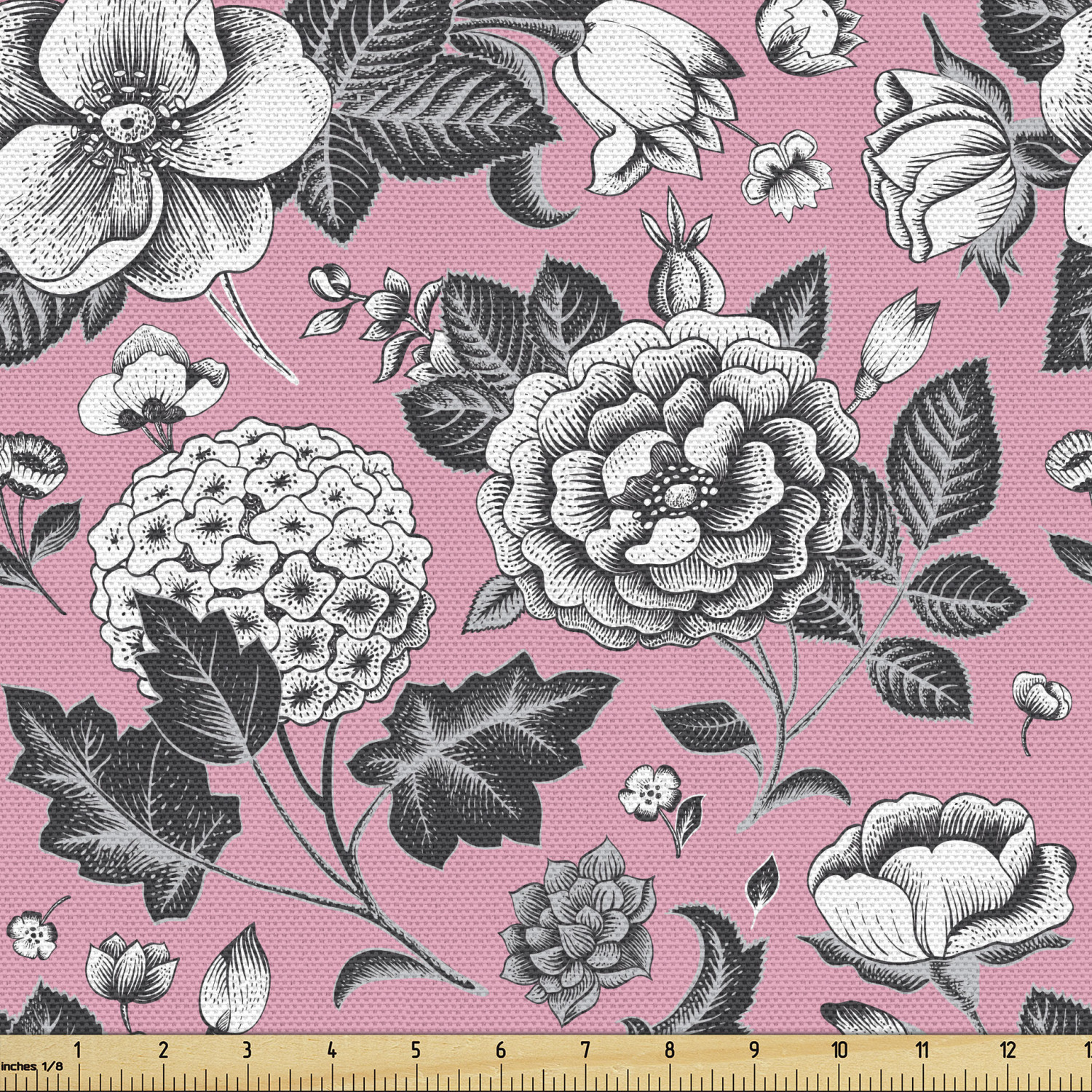 Ambesonne Floral Spring Fabric by the Yard Decorative Upholstery Home Accents - Picture 141 of 164