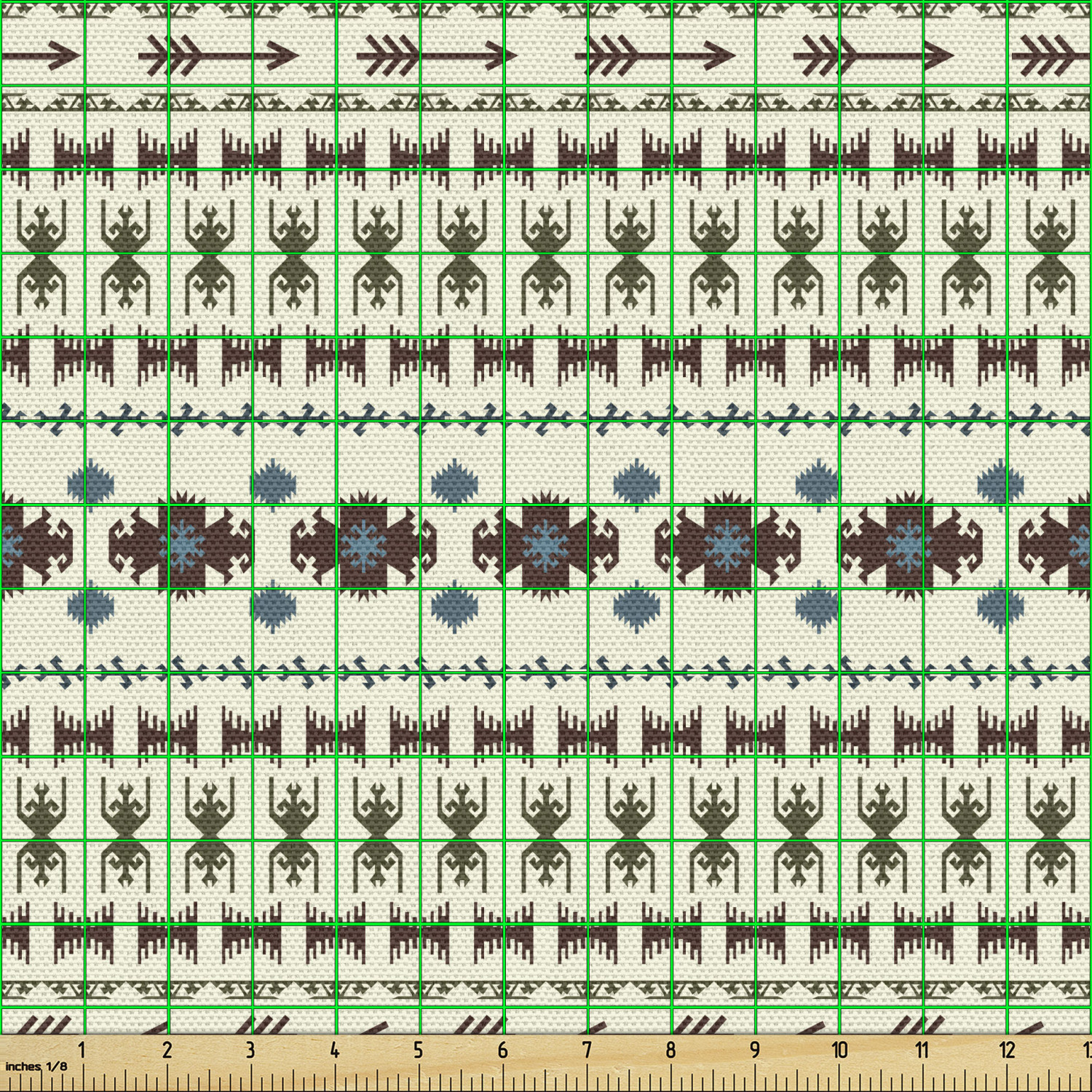 Ambesonne Tribal Fabric by the Yard Decorative Upholstery Home Accents - Picture 38 of 164