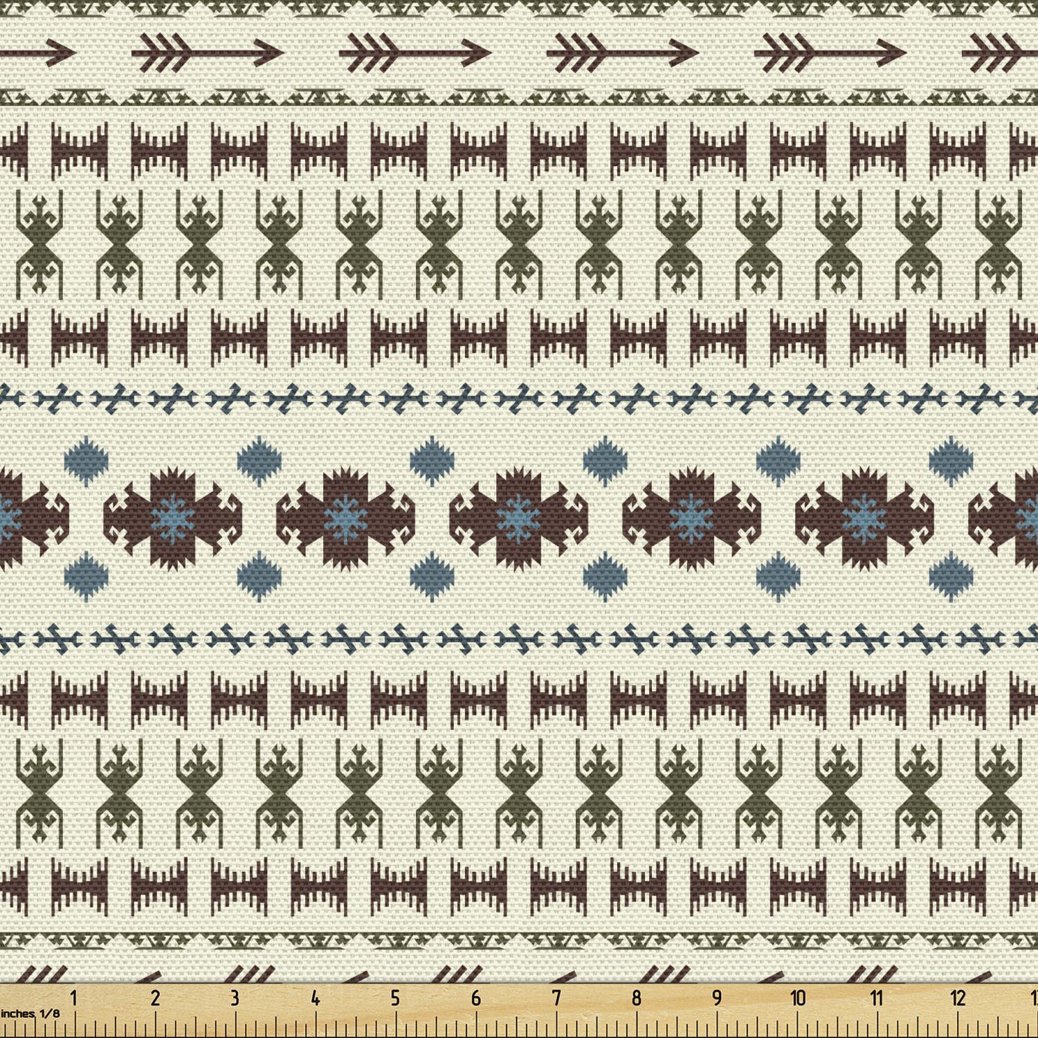 Ambesonne Tribal Fabric by the Yard Decorative Upholstery Home Accents - Picture 37 of 164
