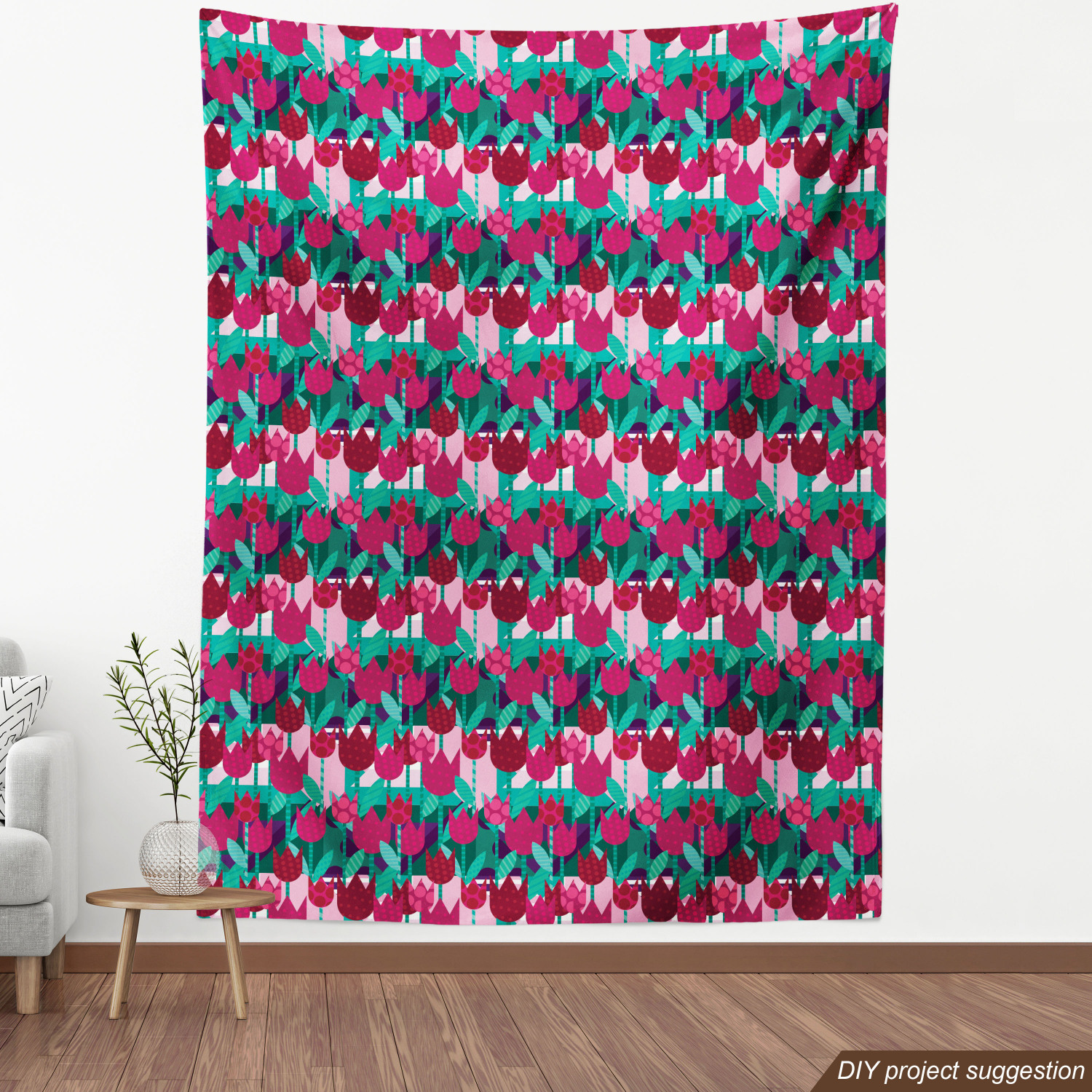 Ambesonne Floral Spring Fabric by the Yard Decorative Upholstery Home Accents - Picture 8 of 164