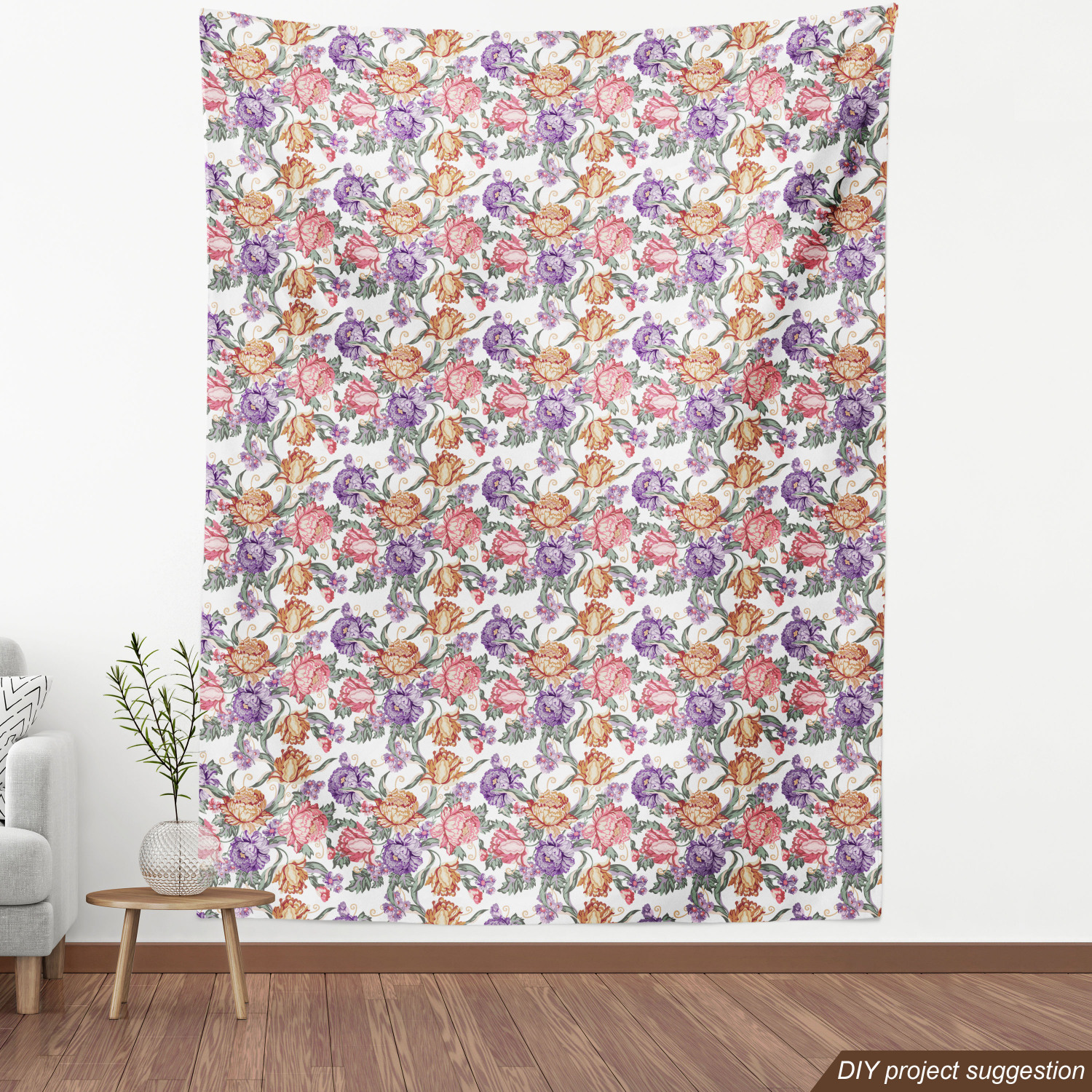 Ambesonne Floral Spring Fabric by the Yard Decorative Upholstery Home Accents - Picture 96 of 164