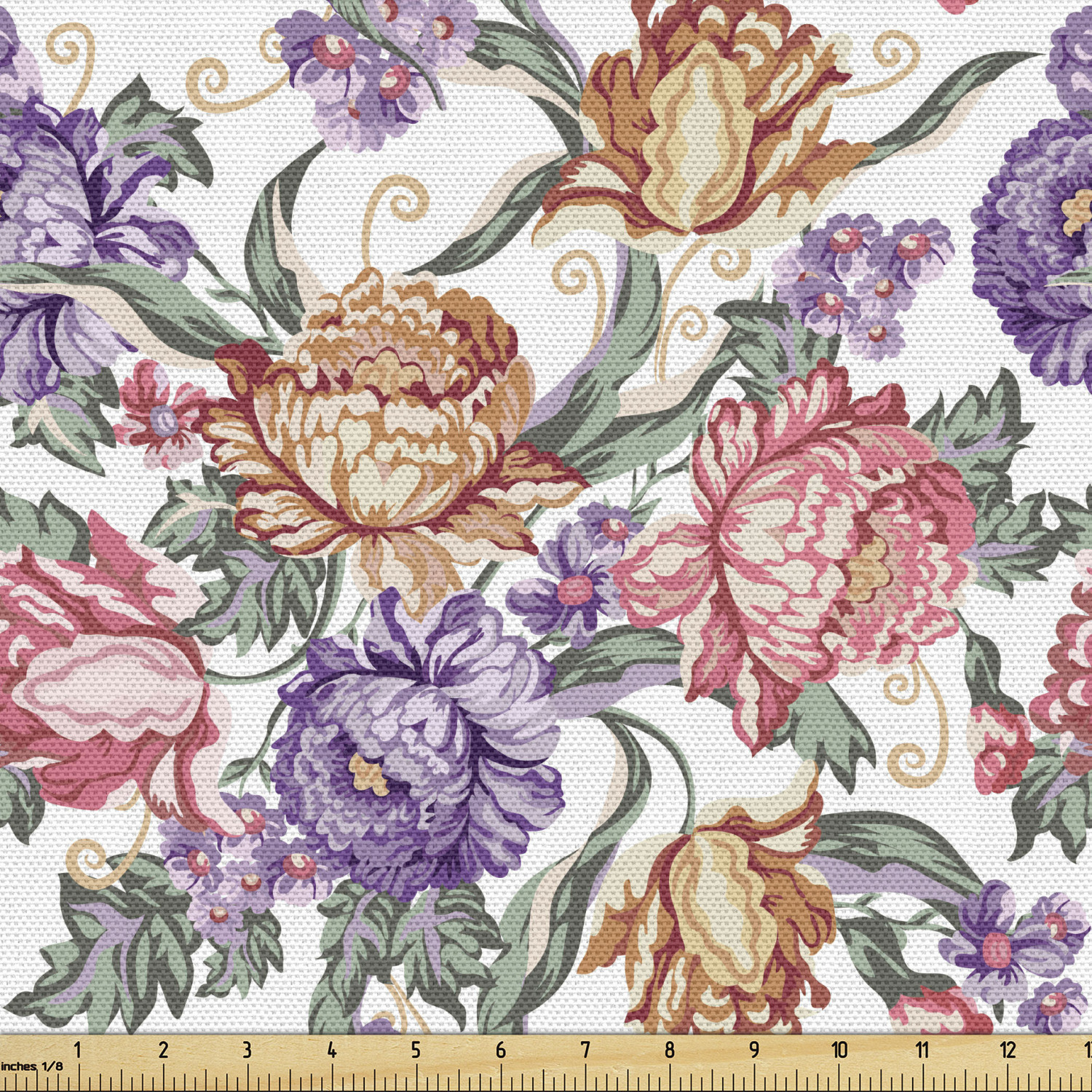 Ambesonne Floral Spring Fabric by the Yard Decorative Upholstery Home Accents - Picture 93 of 164