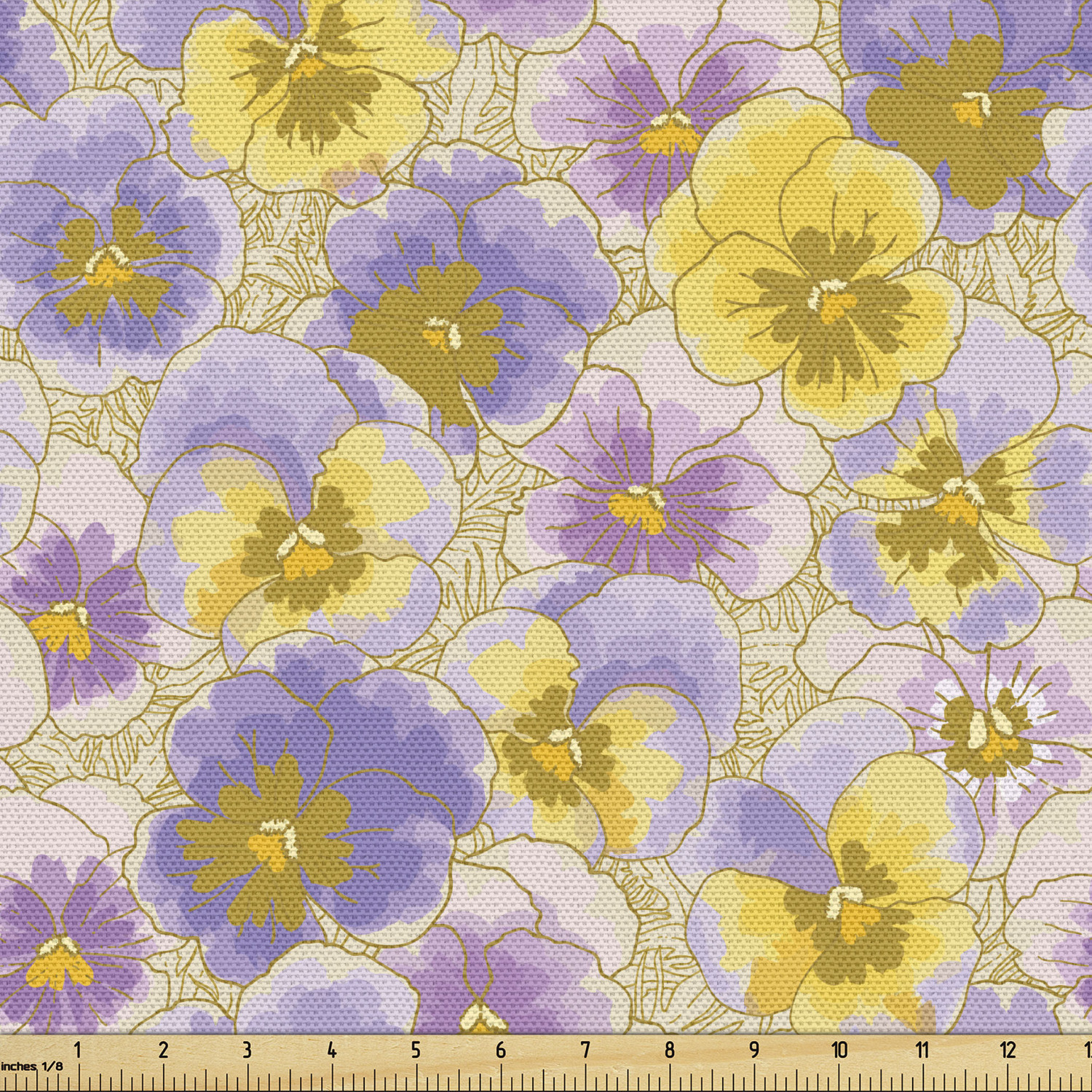 Ambesonne Floral Spring Fabric by the Yard Decorative Upholstery Home Accents - Picture 61 of 164