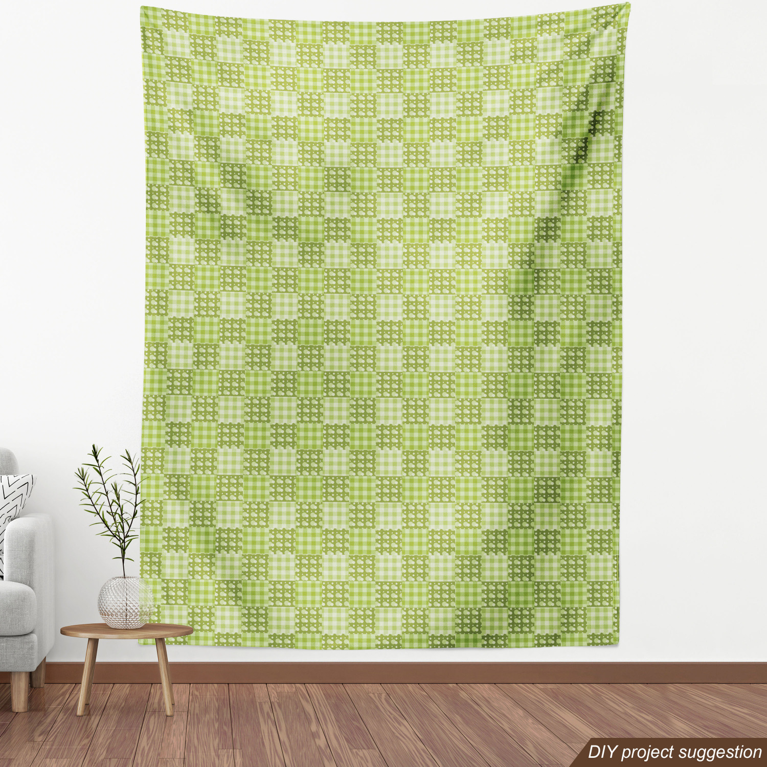 Acentos para el hogar tapicería decorativa de tela verde Ambesonne - Imagen 112 de 164
