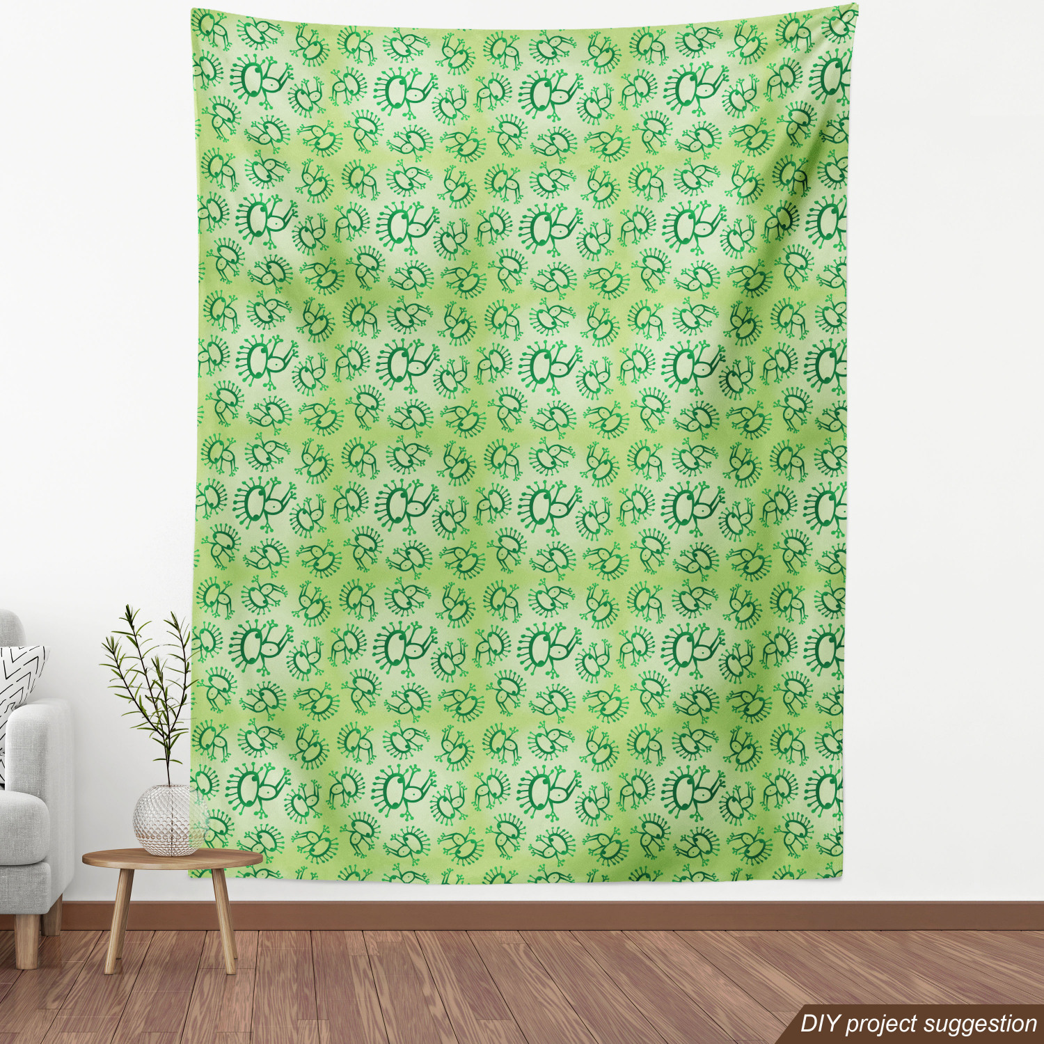 Acentos para el hogar tapicería decorativa de tela verde Ambesonne - Imagen 40 de 164