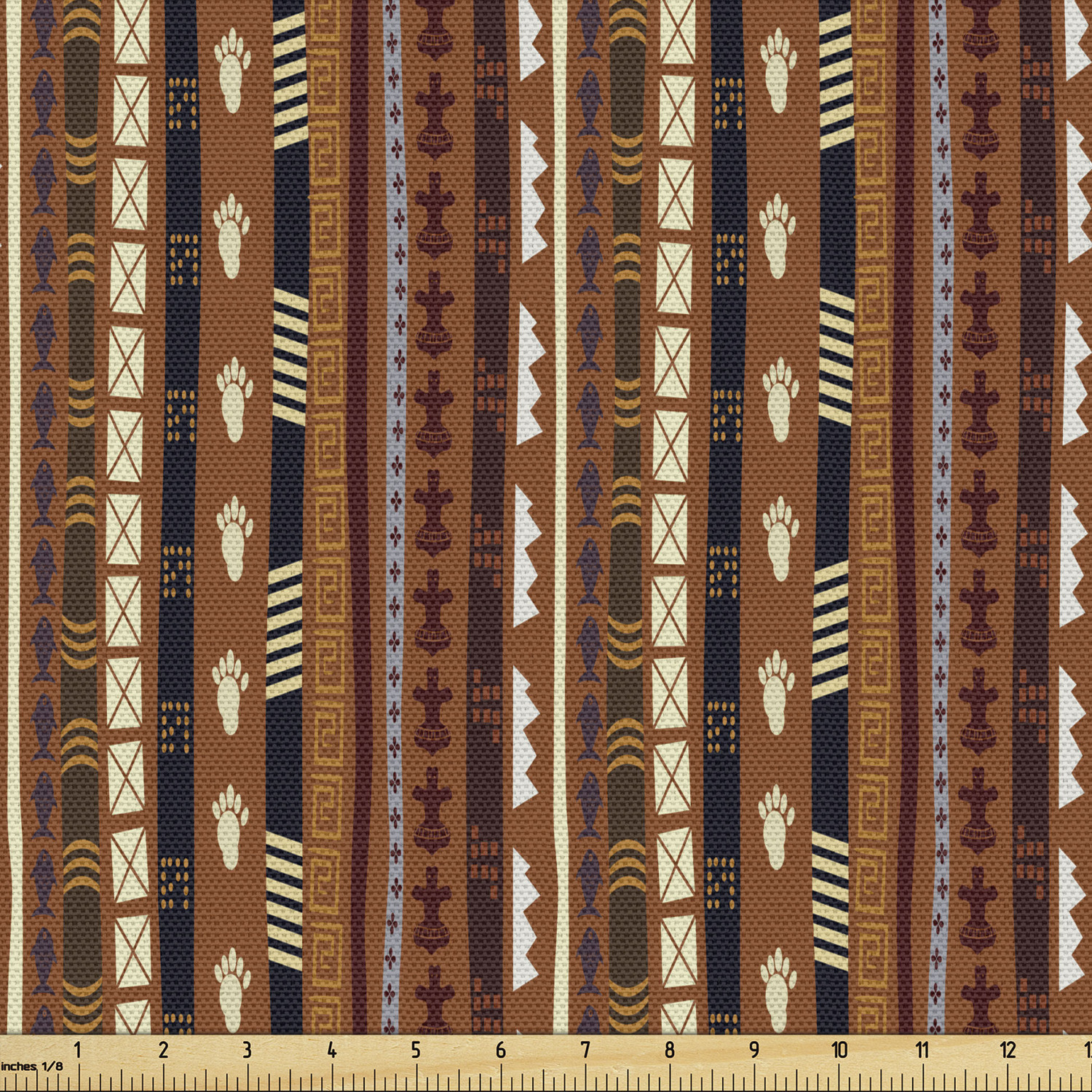 Ambesonne Tribal Fabric by the Yard Decorative Upholstery Home Accents - Picture 9 of 164