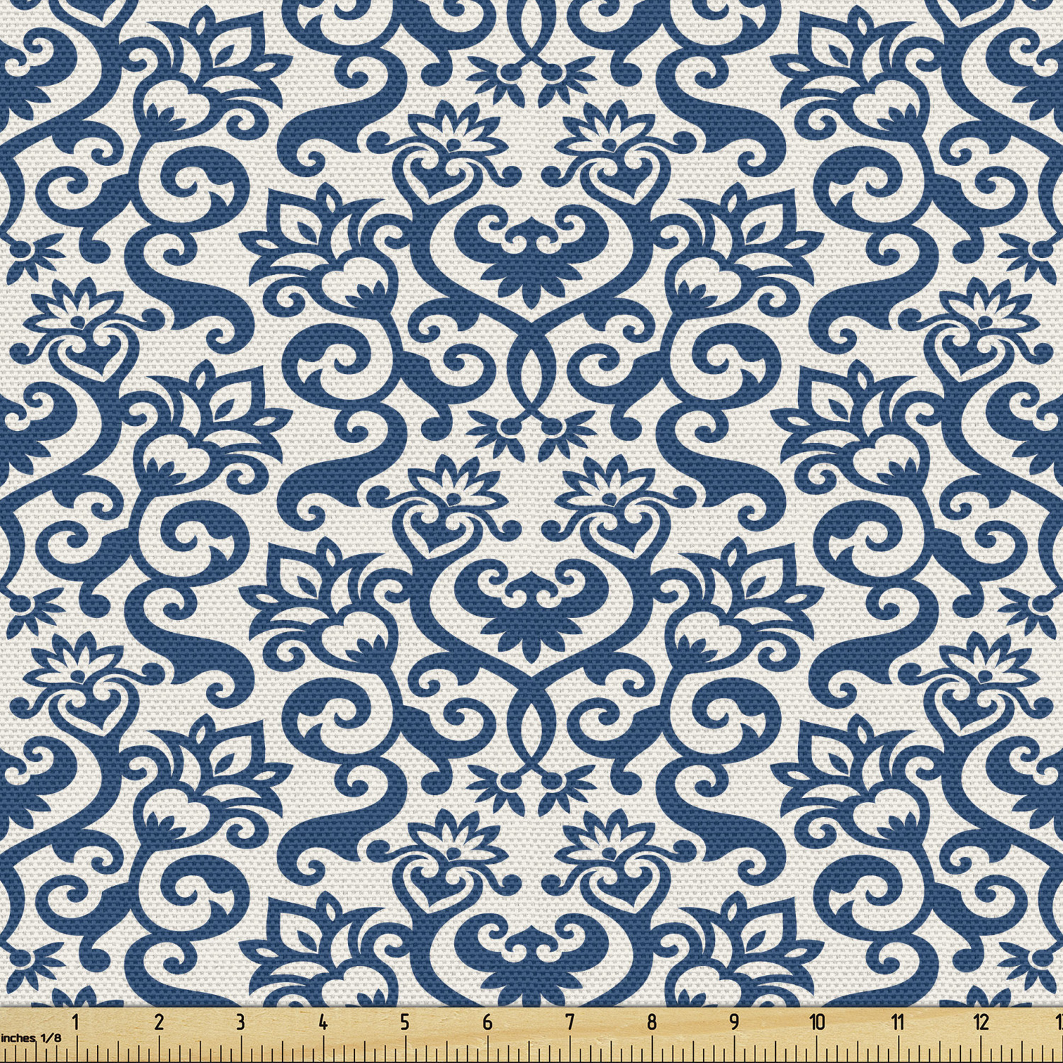 Ambesonne Floral Vintage Fabric by the Yard Decorative Upholstery Home Accents - Picture 17 of 164