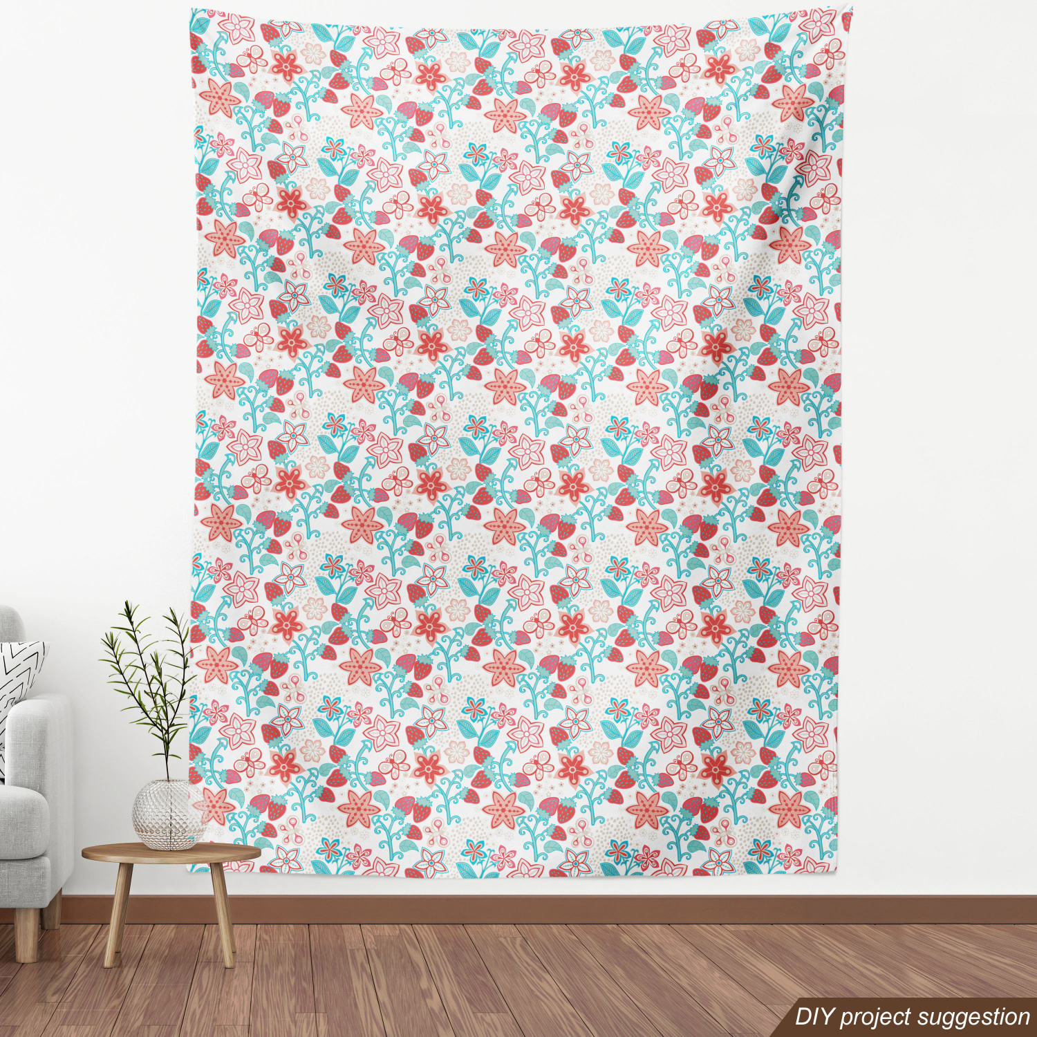 Ambesonne Floral Vintage Fabric by the Yard Decorative Upholstery Home Accents - Picture 76 of 164