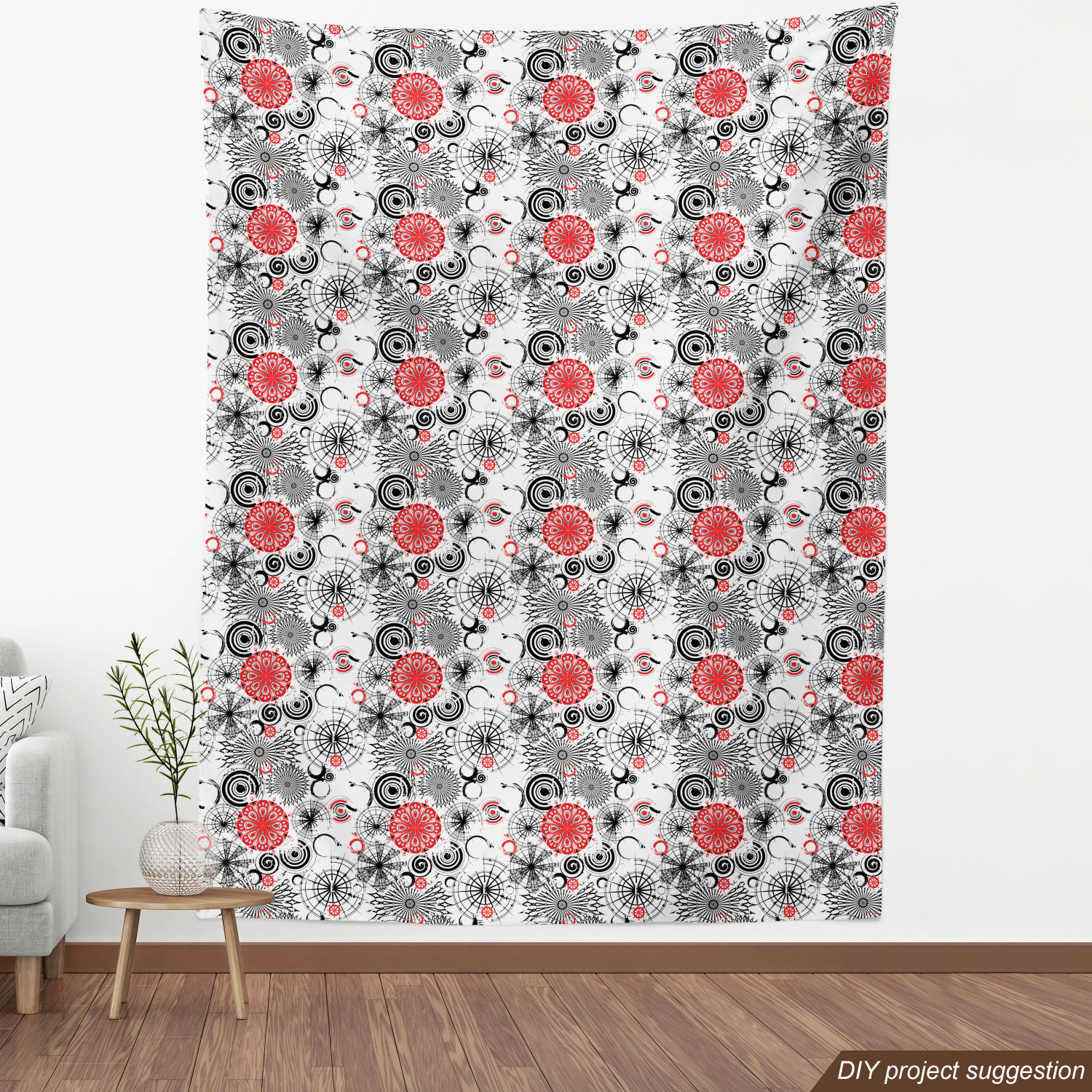 Ambesonne Grunge Fabric by the Yard Decorative Upholstery Home Accents - Picture 84 of 164